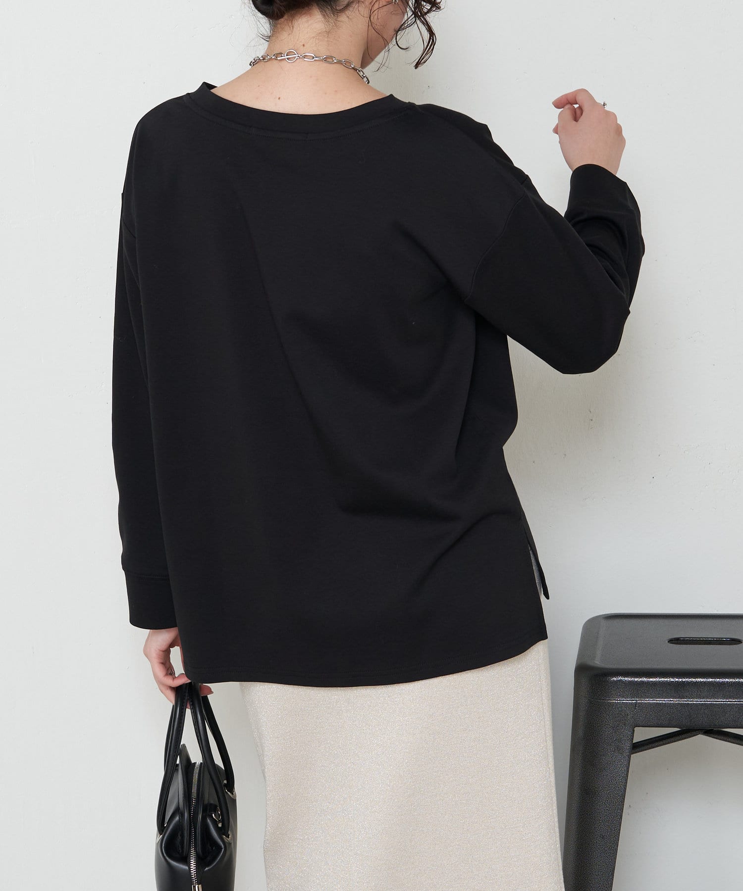 Jena　espace merveilleux(ジェナ　エスパスメルヴェイユ) 前後差スリットカットソー