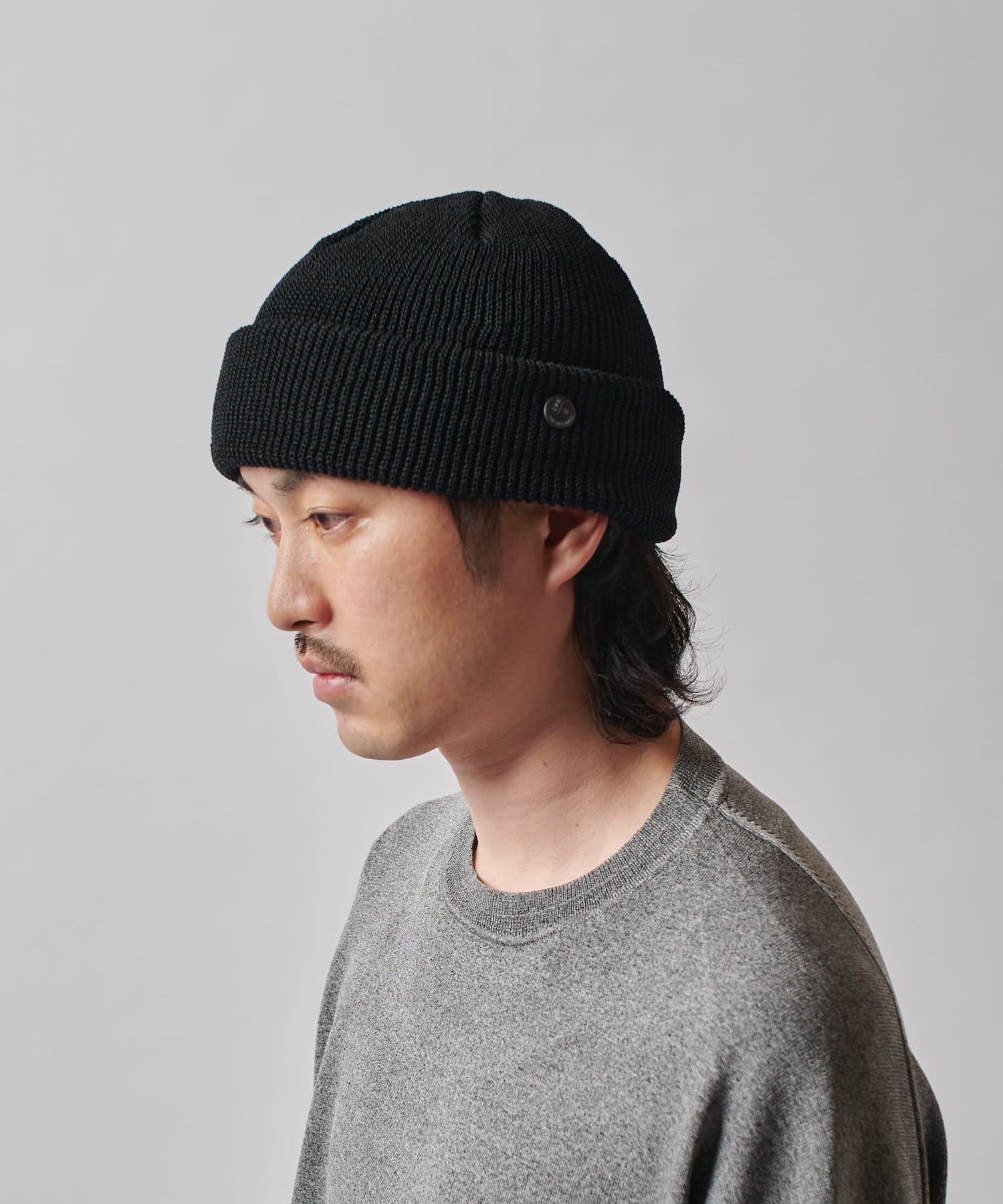 Lui's(ルイス) CPH cuff knit cap/straw yarn
