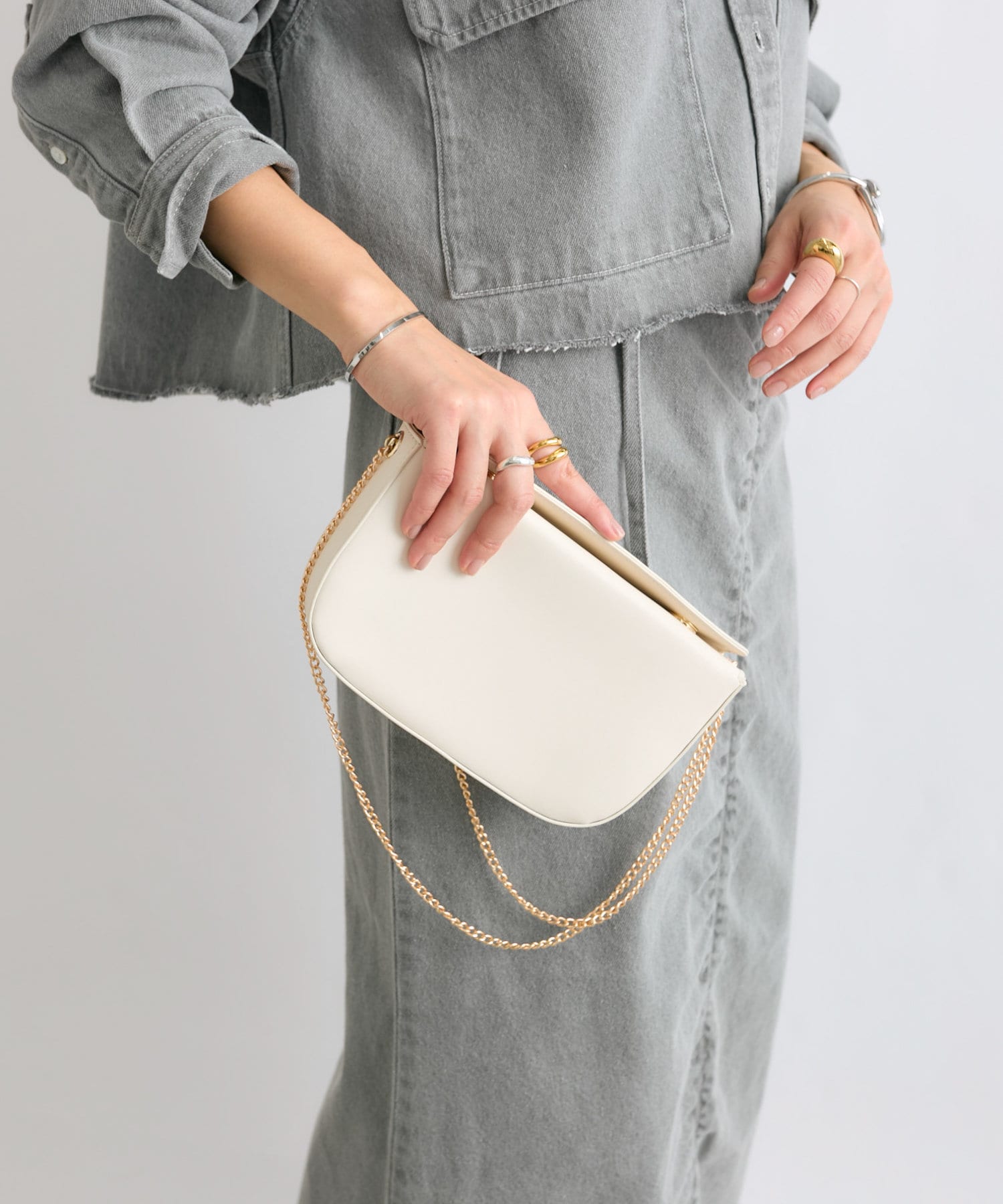 3WAYで使える◎】チェーンポシェット | RIVE DROITE(リヴドロワ 3WAYで使える◎】チェーンポシェット | RIVE DROITE(リヴドロワ