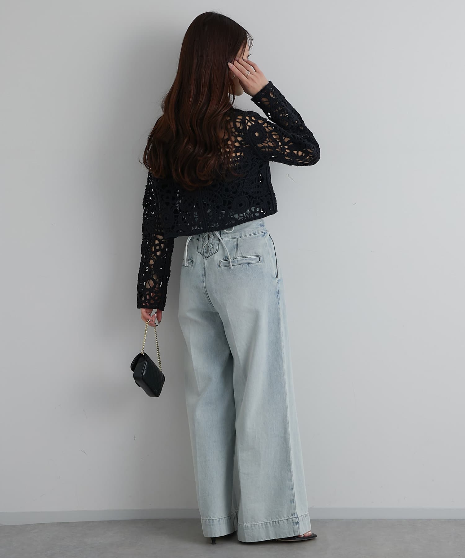 La boutique BonBon(ラブティックボンボン) レースシャツニット