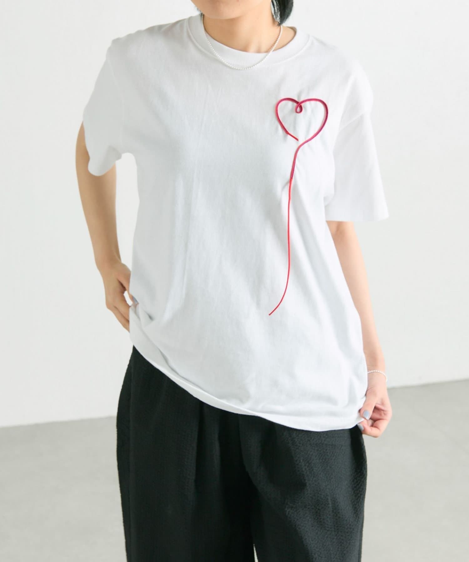 今期　スムースデザイン フレア Tシャツ LE CERCLE par ropé(ル セルクル パー ロペ) / スキッパーフレア