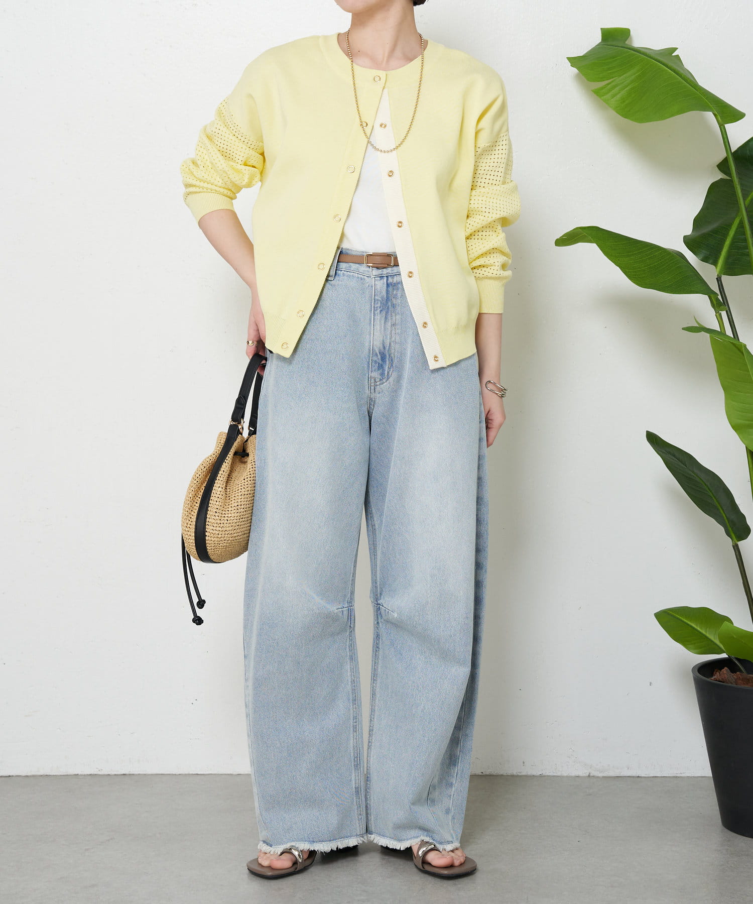 前後2WAY仕様／ロングシーズン着れる！】ビハイ袖メッシュ2WAY