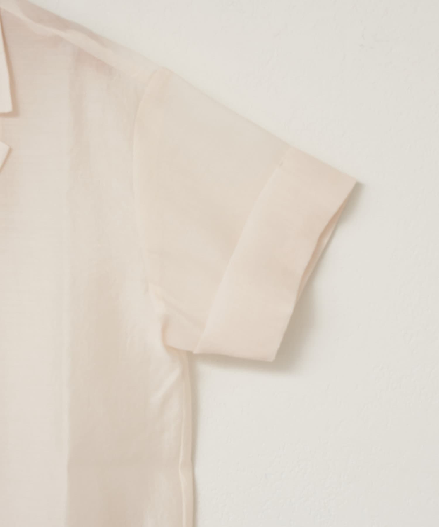 DISCOAT(ディスコート) 【程よい透け感】半袖シアーテーラードジャケット《WEB限定》