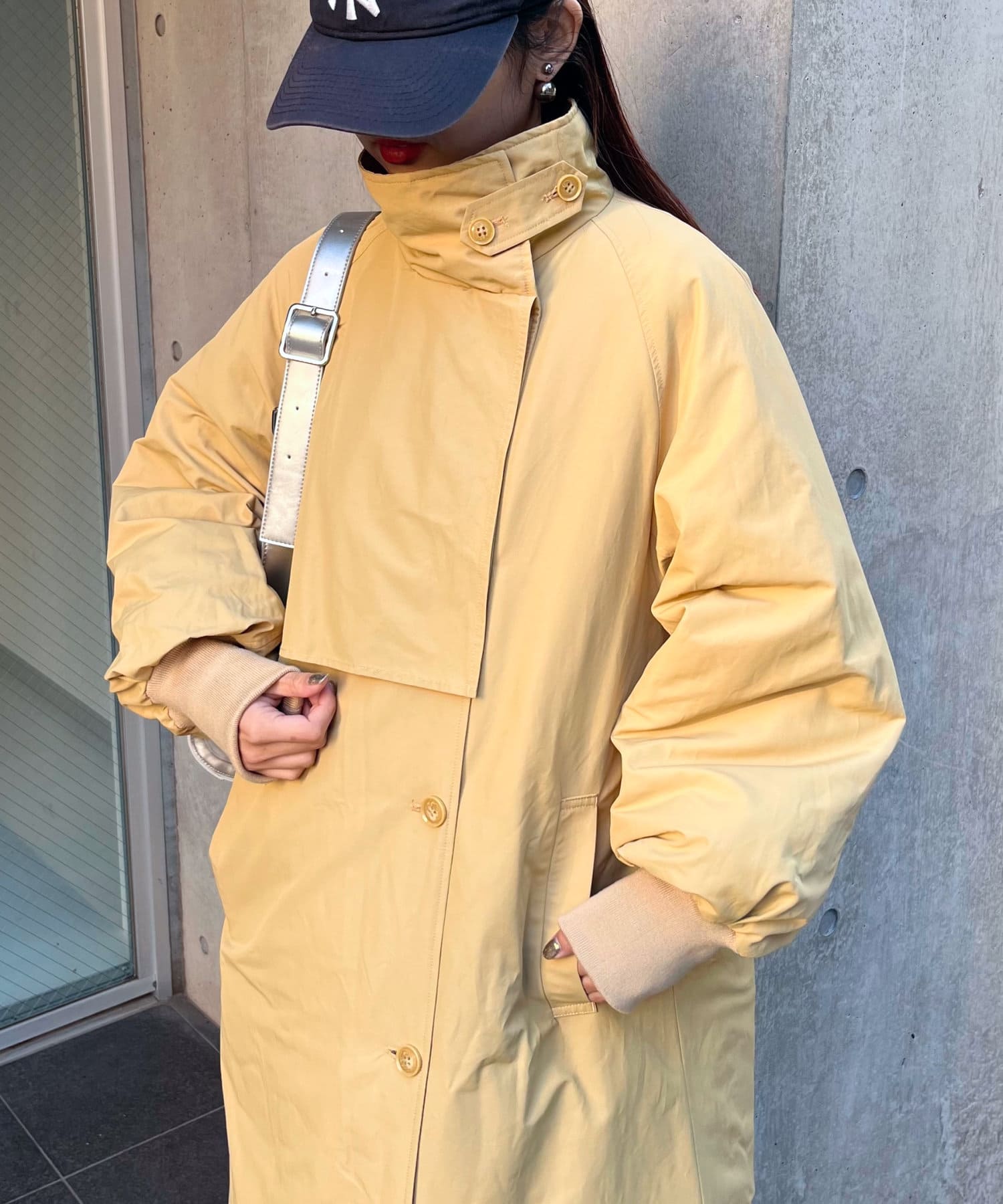 CIAOPANIC TYPY(チャオパニックティピー) 2WAYスタンドカラーボリュームスリーブロングコート