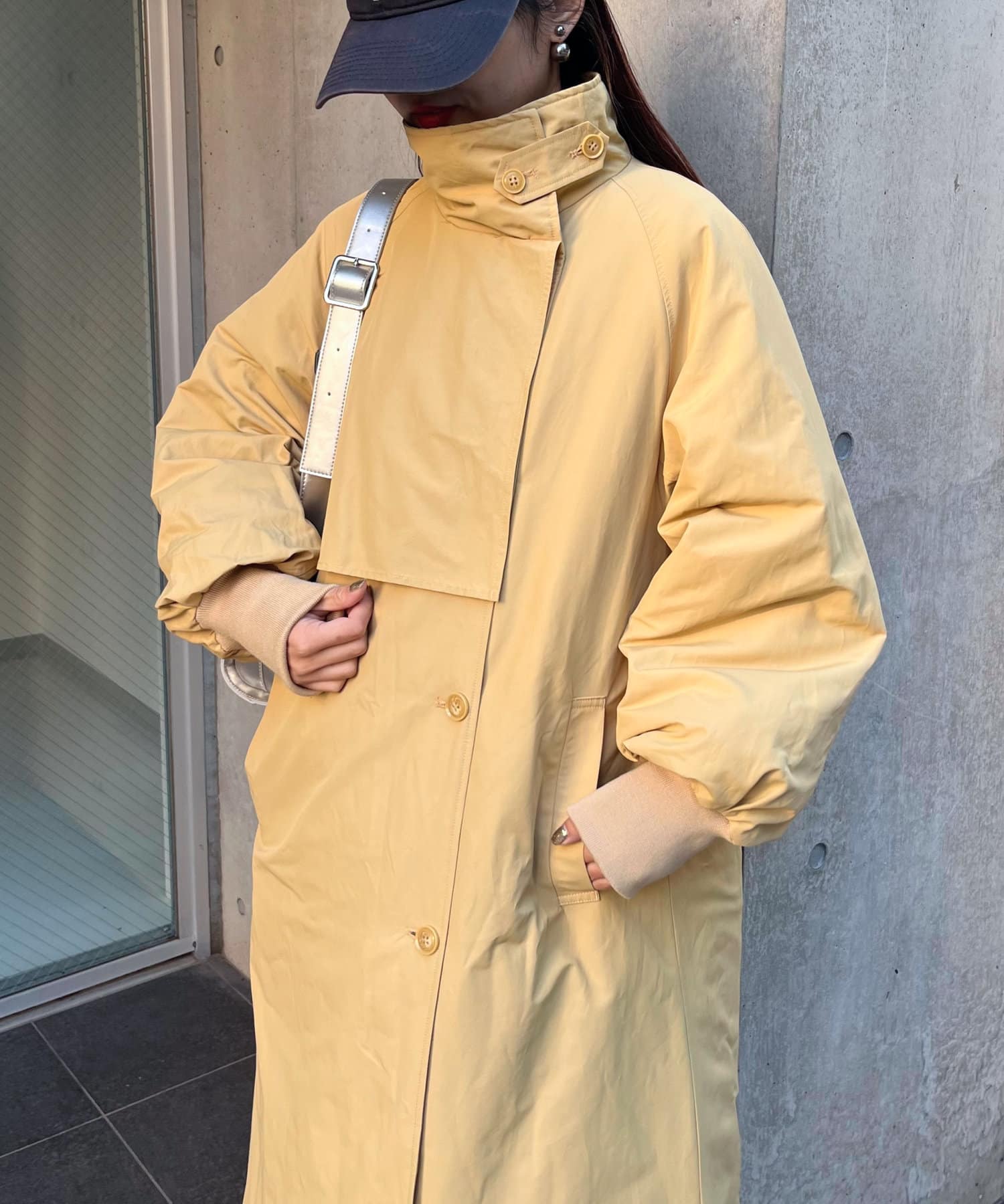 CIAOPANIC TYPY(チャオパニックティピー) 2WAYスタンドカラーボリュームスリーブロングコート