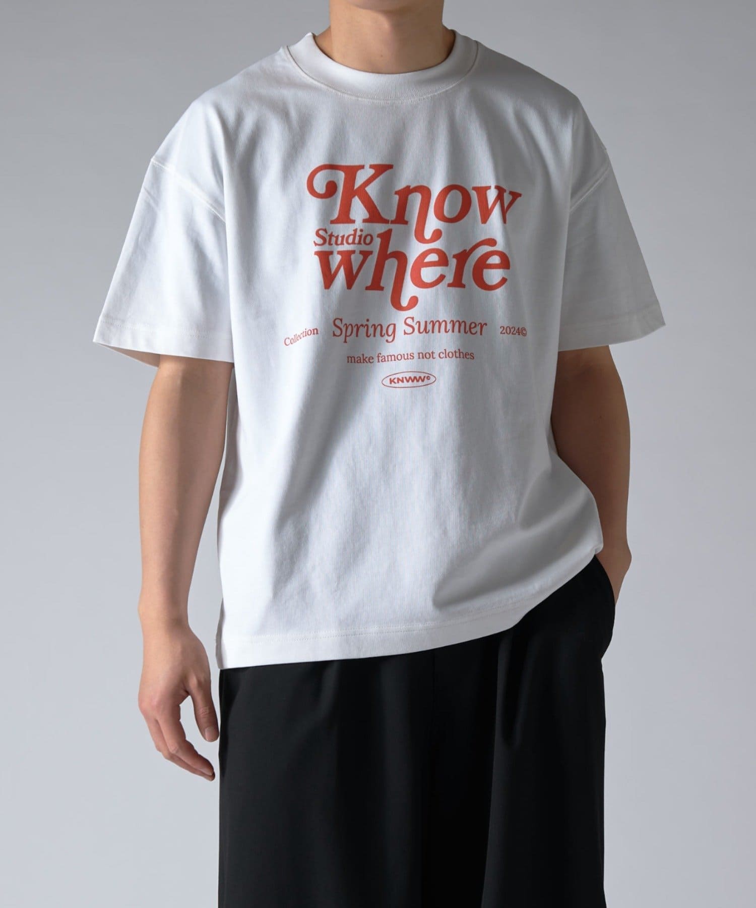 Lui's(ルイス) KNOW WHERE LOGO tee