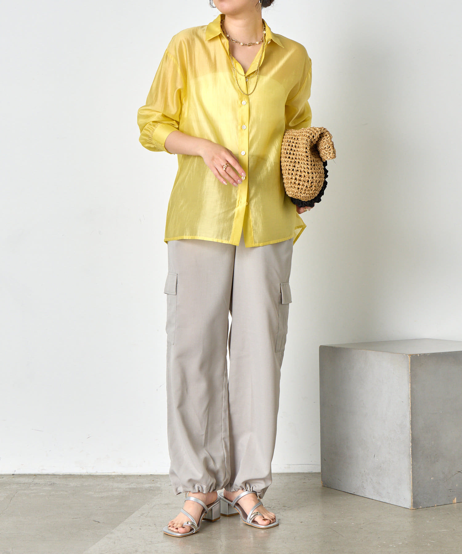 Jena espace merveilleux シアーバッククロスシャツ　ジェナ シアーバッククロスシャツ | Jena espace merveilleux(ジェナ