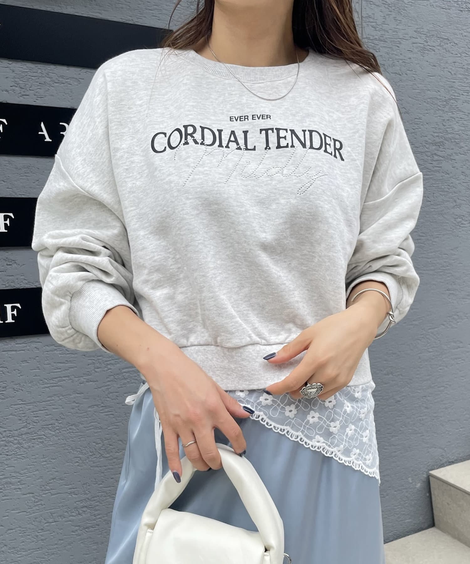 Stone  スウェット　M mystic】ストーンロゴスウェット | OUTLET(アウトレット)レディース