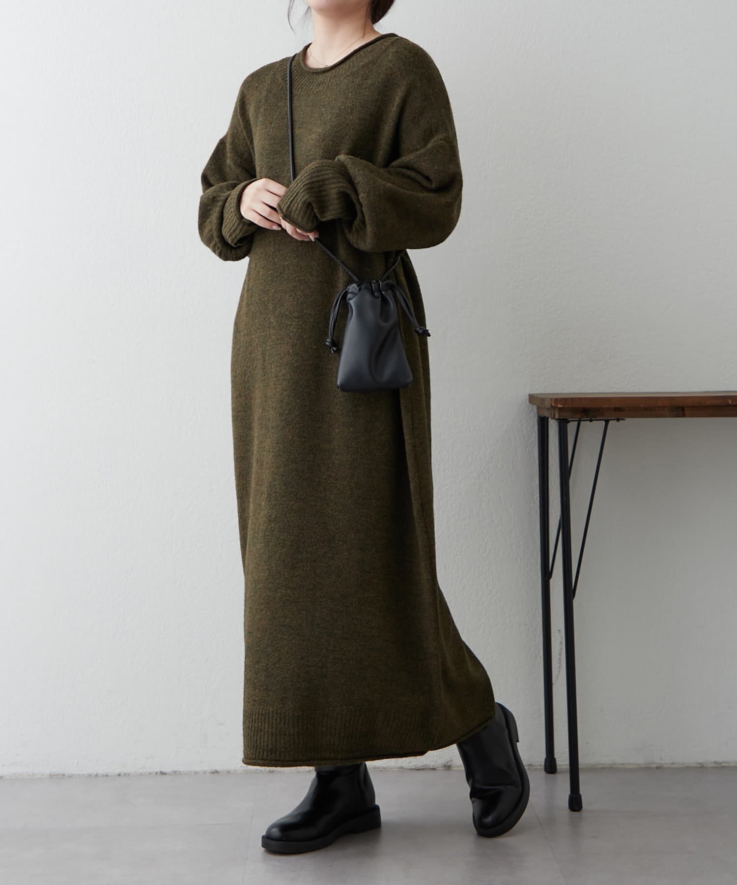 Remind me and forever(リマインドミーアンドフォーエバー) 【NAO】ロング丈ニットワンピース