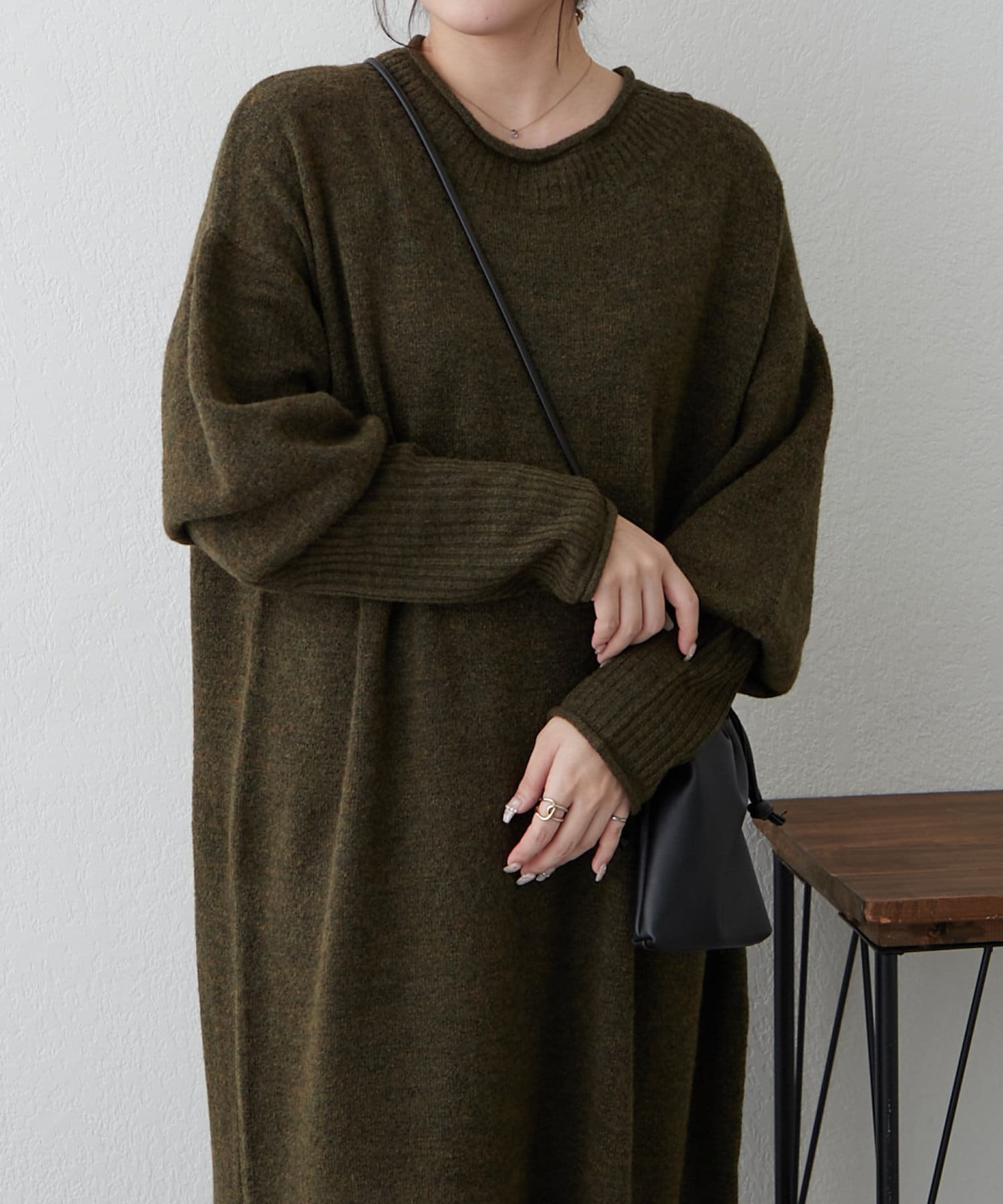 NAO】ロング丈ニットワンピース | Remind me and forever(リマインド