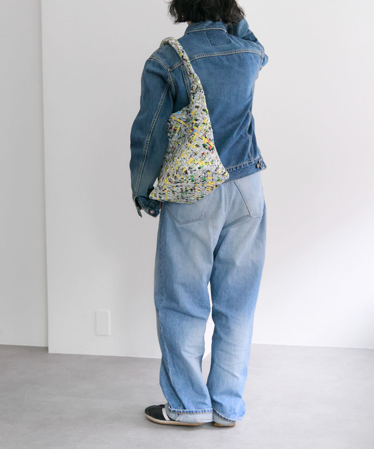 ear PAPILLONNER(イア パピヨネ) 【FEEL AND TASTE（フィールアンドテイスト）】weaving one-shoulder M print/ワンショルダーバッグ