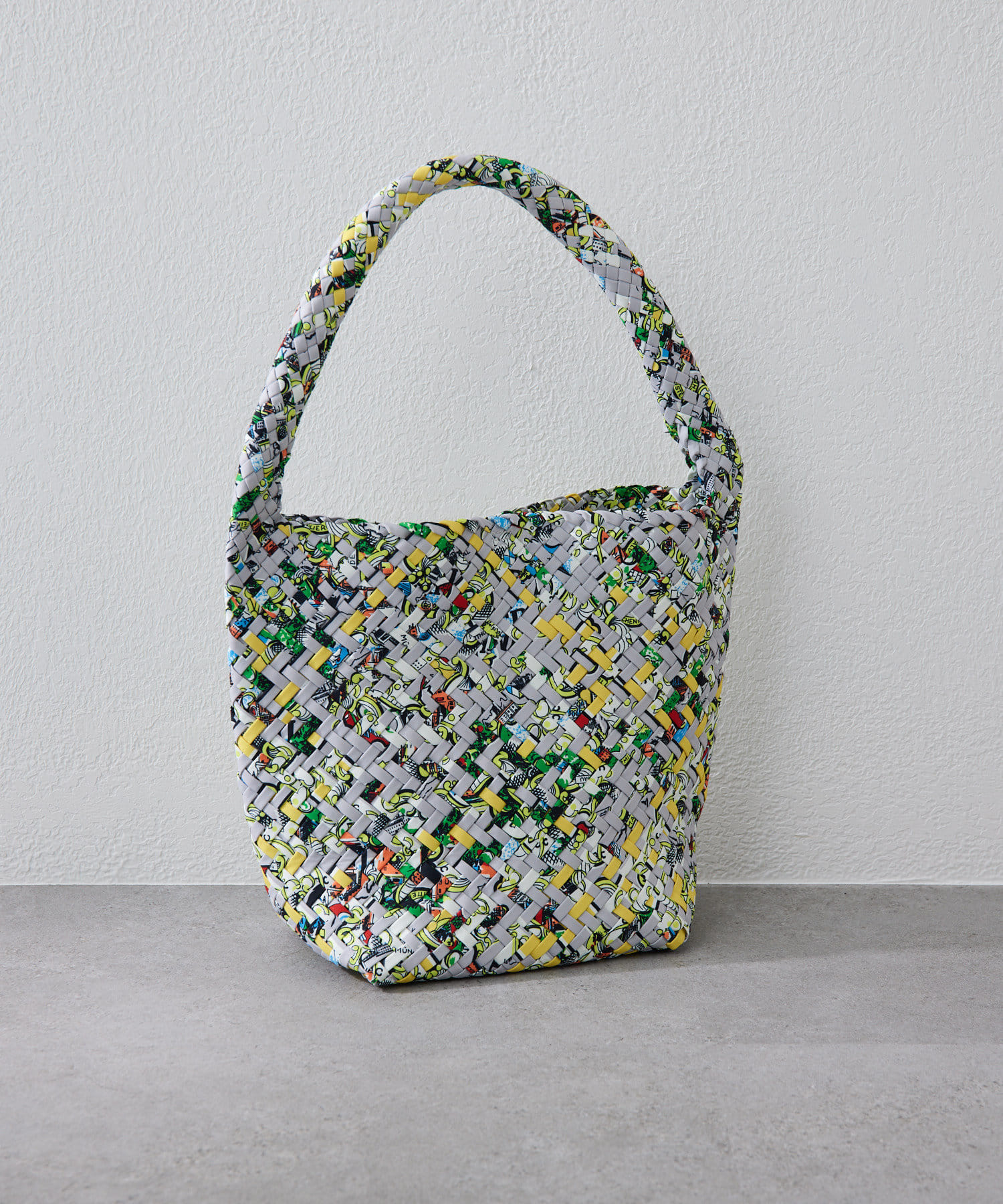 ear PAPILLONNER(イア パピヨネ) 【FEEL AND TASTE（フィールアンドテイスト）】weaving one-shoulder M print/ワンショルダーバッグ