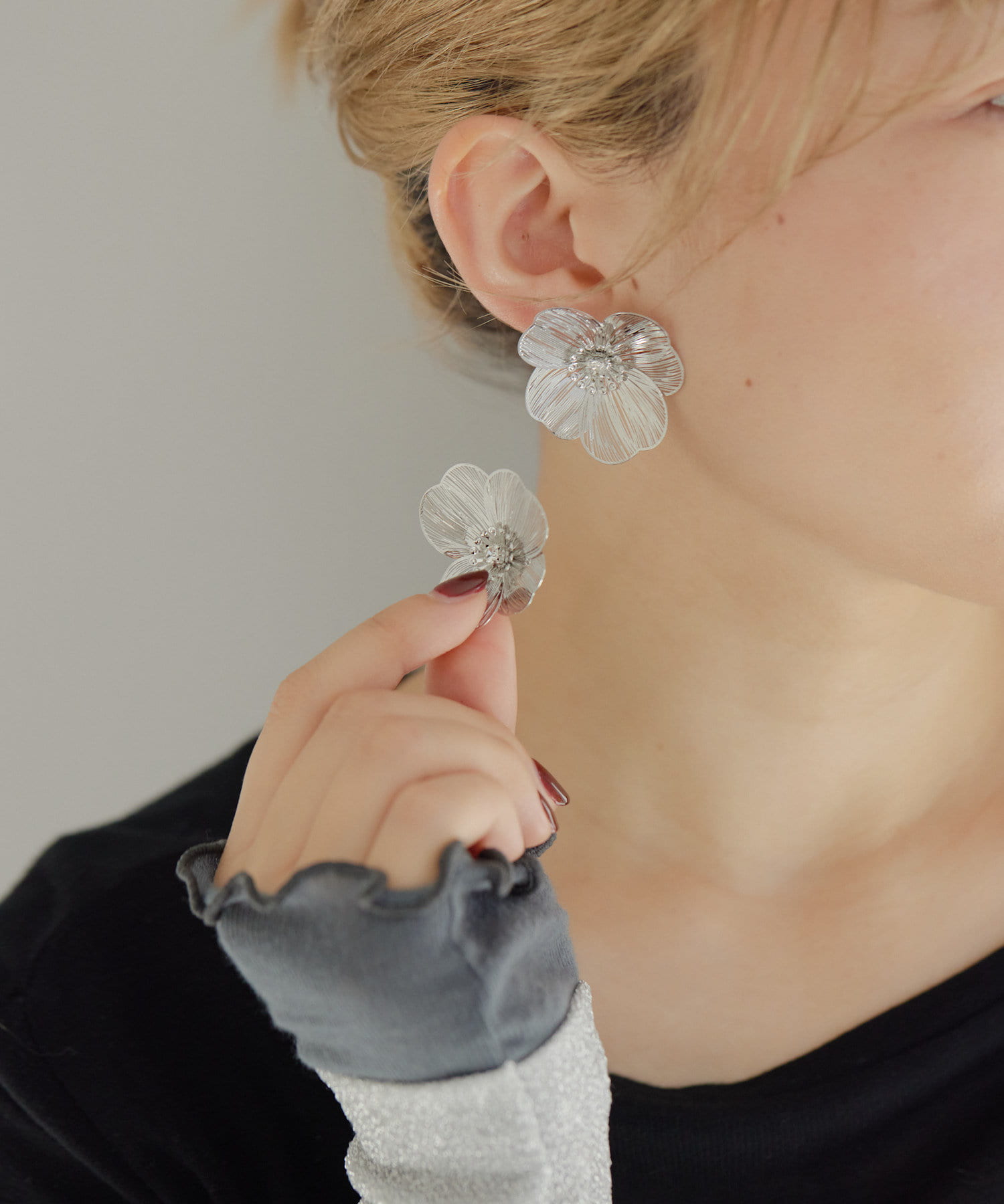 ear PAPILLONNER(イア パピヨネ) WEB限定追加決定！《日本製/ハレの日》お花/すかしフラワーピアス