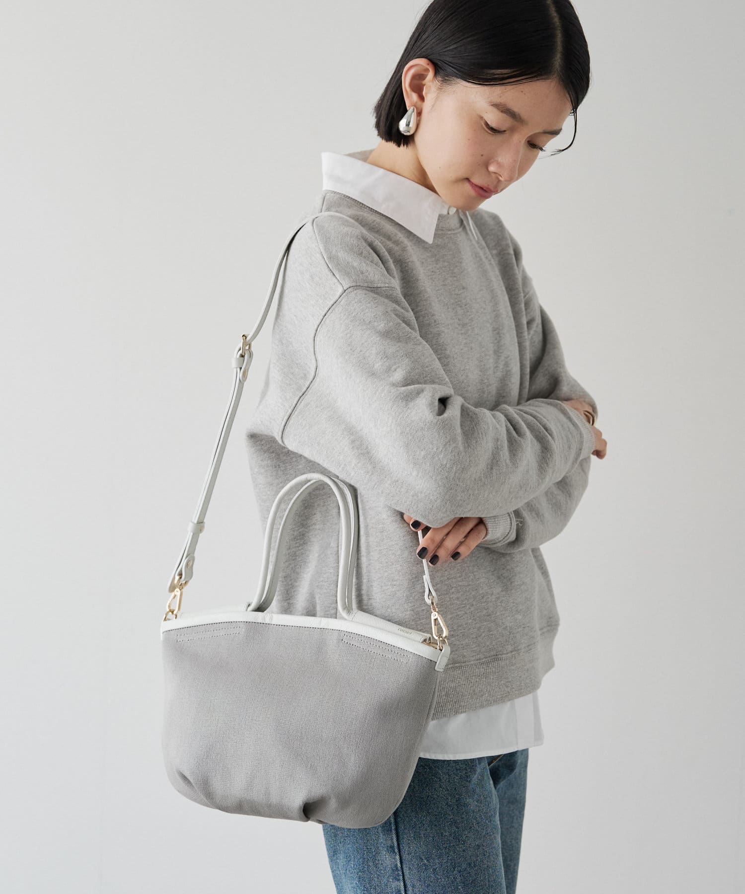 russet(ラシット) レディース ［キャンバス］2wayミニトートバッグ グレー