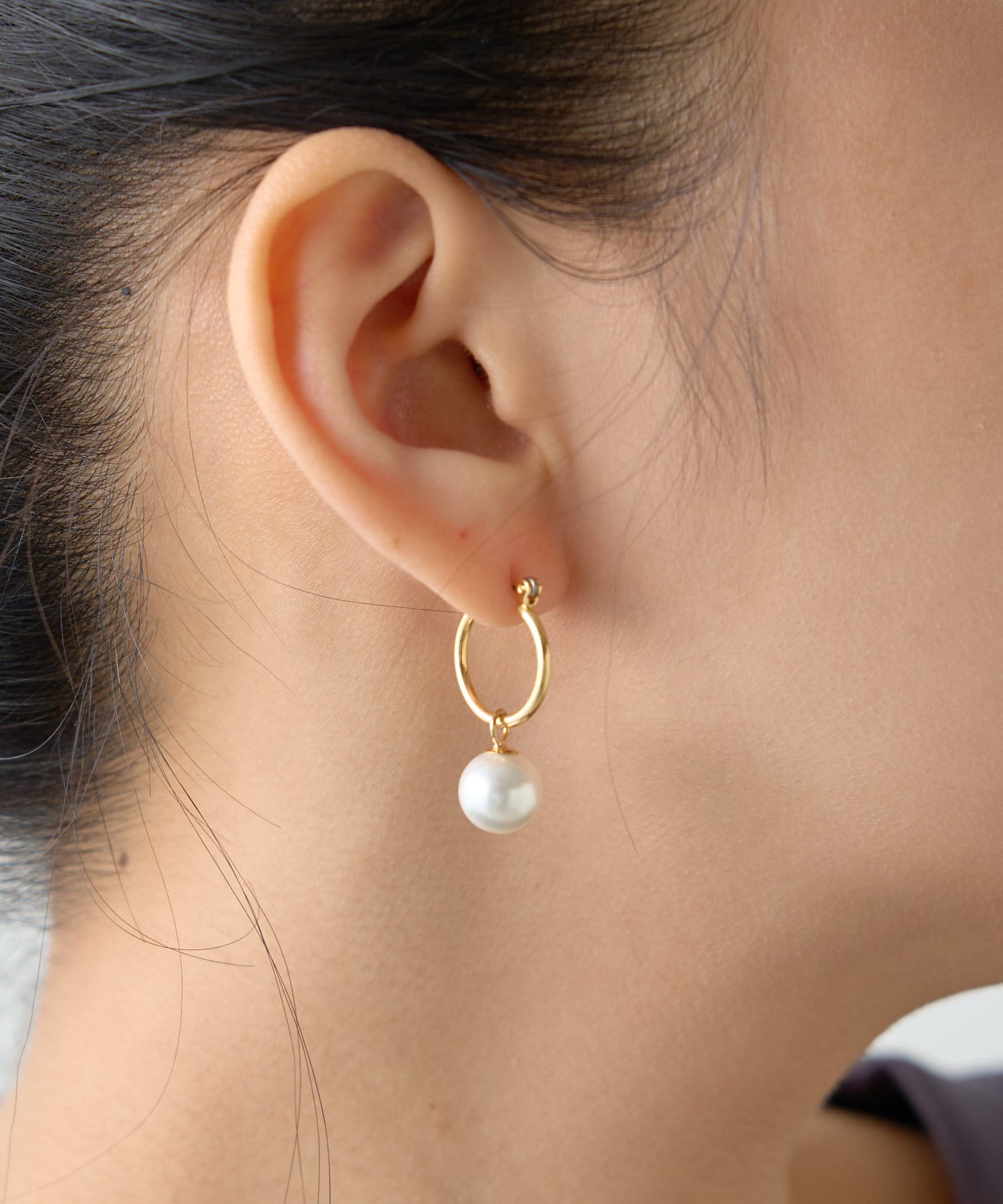 IENA♡PAREL PARELパールフープピアス pearl hoop pierce – beller