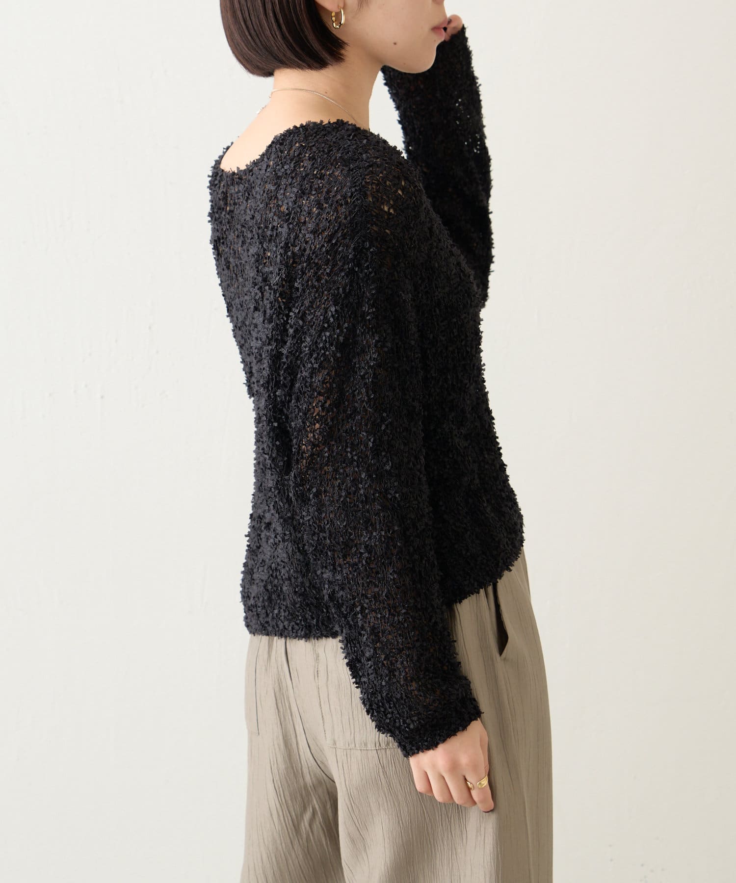 Jena　espace merveilleux(ジェナ　エスパスメルヴェイユ) シアーカールヤーンニット