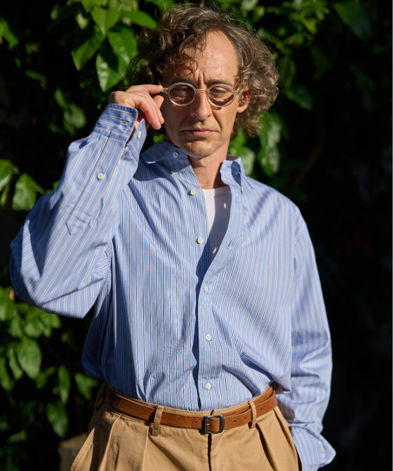 STUDIOUS別注　ストライプシャツ　ビッグシルエット　トーマスメイソン THOMAS MASON SHIRT｜ STUDIOUS ONLINE公式通販サイト