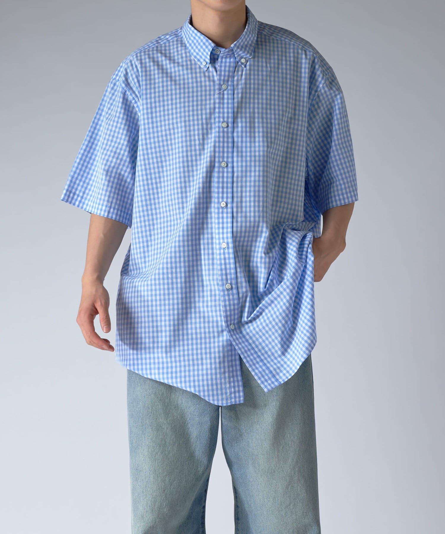 Lui's(ルイス) CHEMISE Lui's キュプラギンガム S/S Big shirts