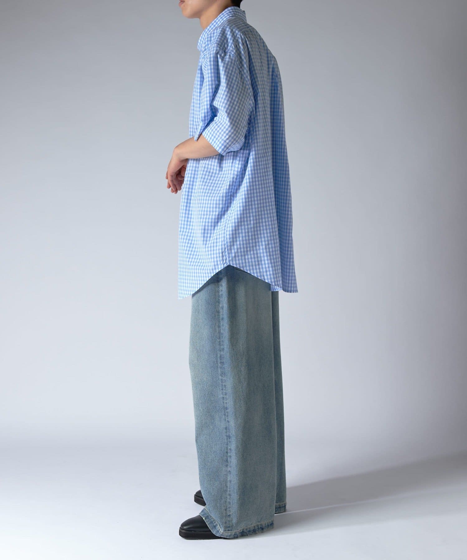 Lui's(ルイス) CHEMISE Lui's キュプラギンガム S/S Big shirts