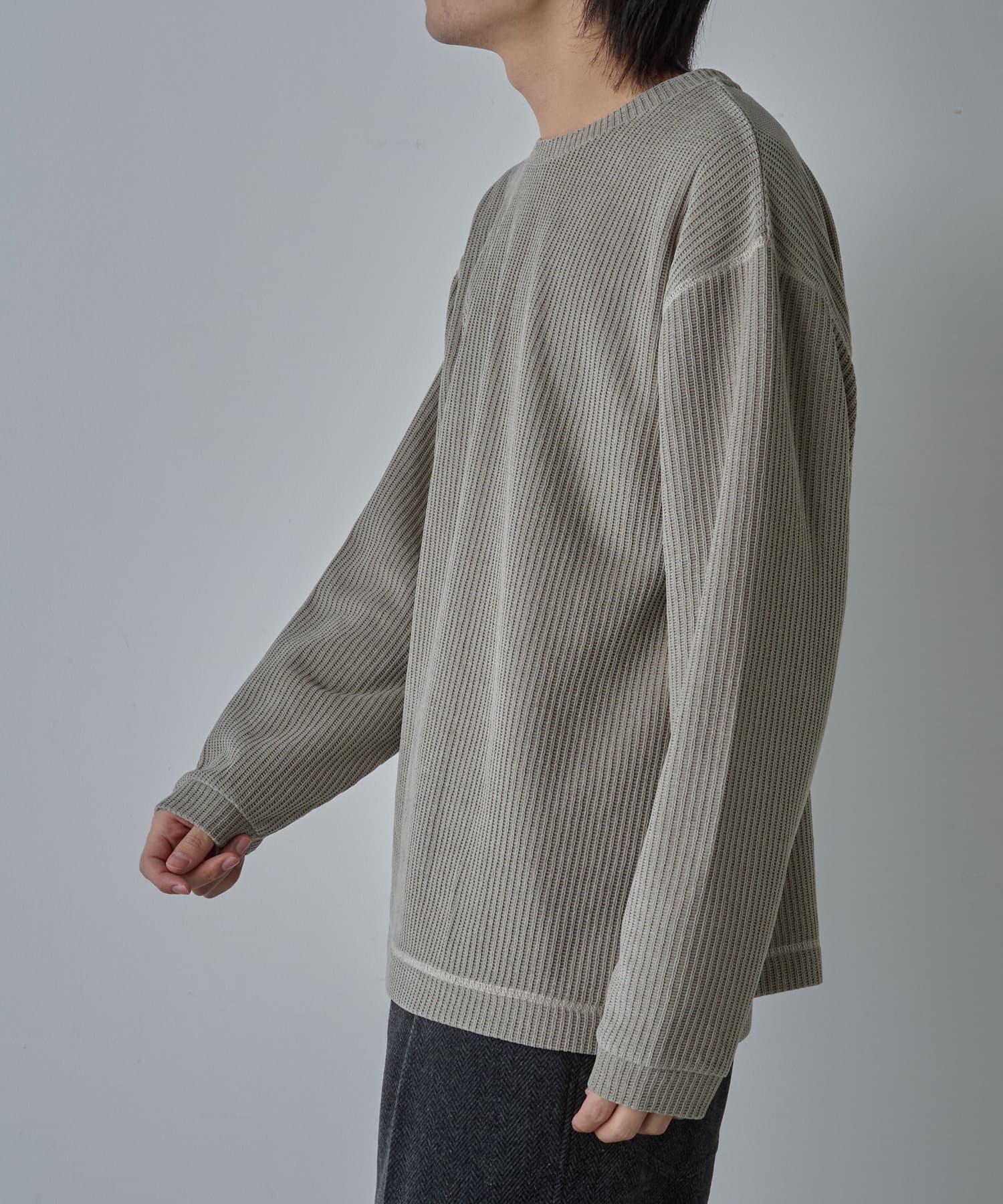 AURALEE ウールスーパーハイゲージ スムースニット スリット  