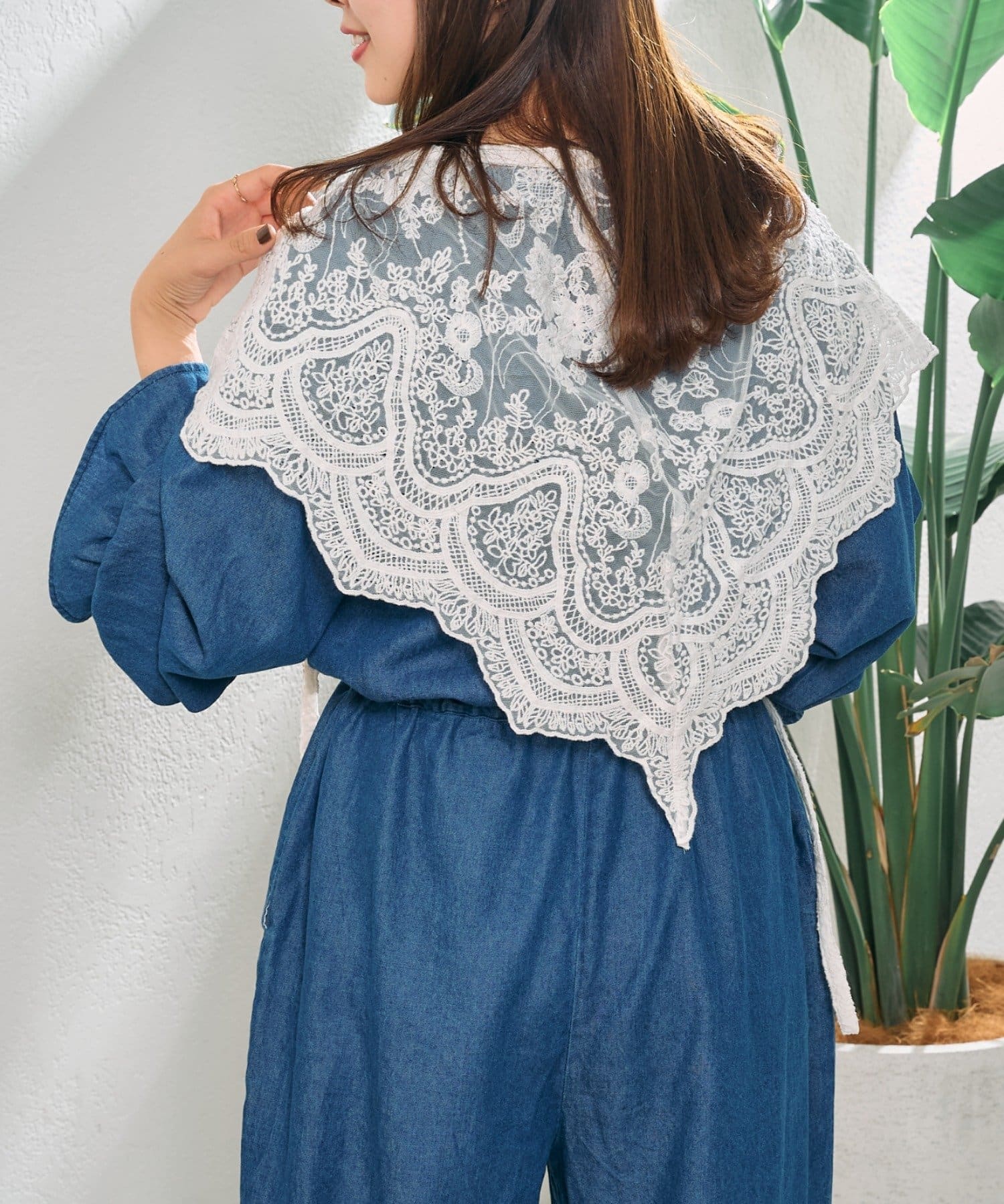 huis ヤクウール綾ネルポンチョ　ライトグレー315 HUIS | ヤクウール綾ネルポンチョ（ダークグレー）【レディス】315