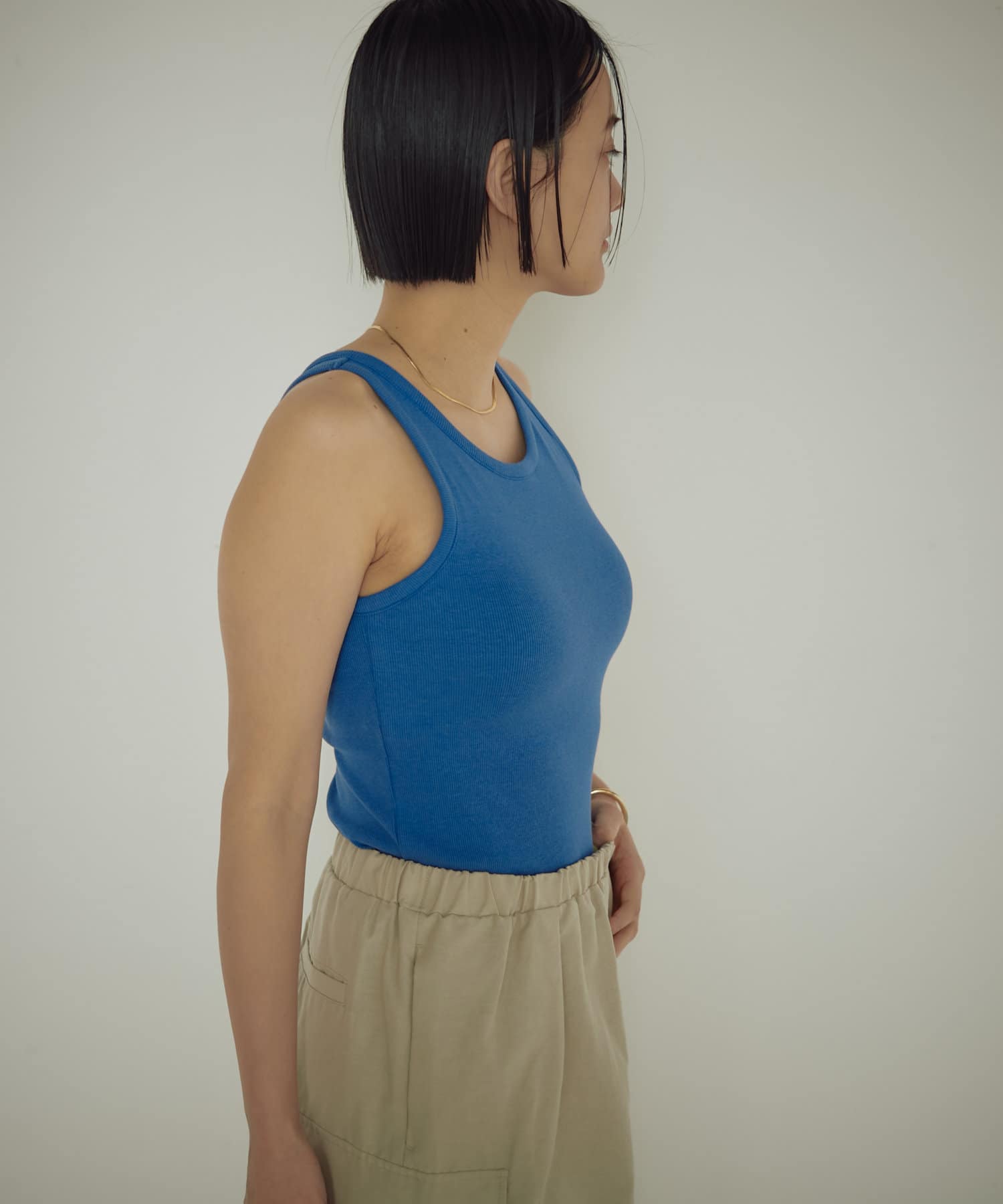 earthy_(アーシー) BASICリブタンクトップ