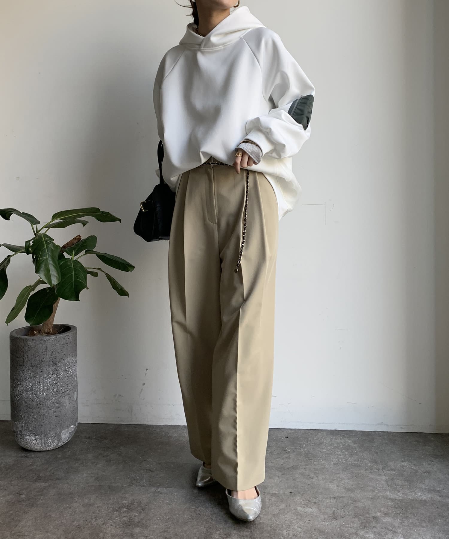 【DOUDOU】フードZIPパーカー　チャコールグレー パル PAL 【DouDou】フードZIPパーカー （charcoal