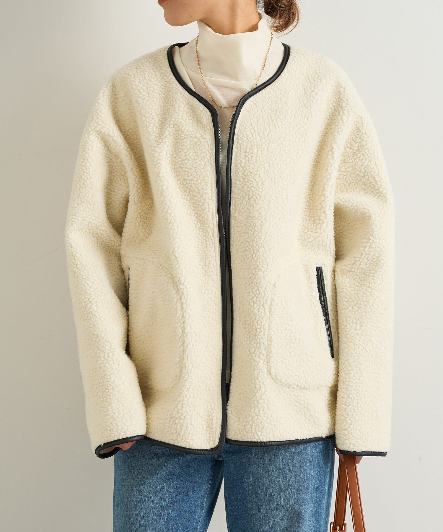 リバーシブルパイピングボアコート | un dix cors(アンディ リバーシブルパイピングボアコート | un dix cors(アンディ