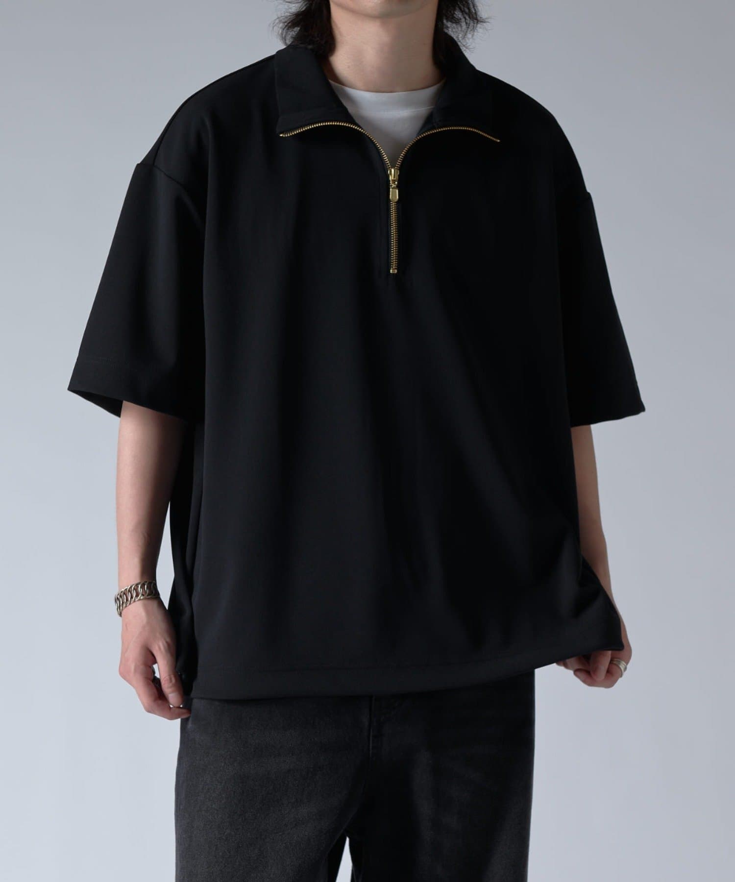 定番のお歳暮 ジョーゼットハーフZIP Lui's(ルイス)メンズ | カットソー s/s トップス
