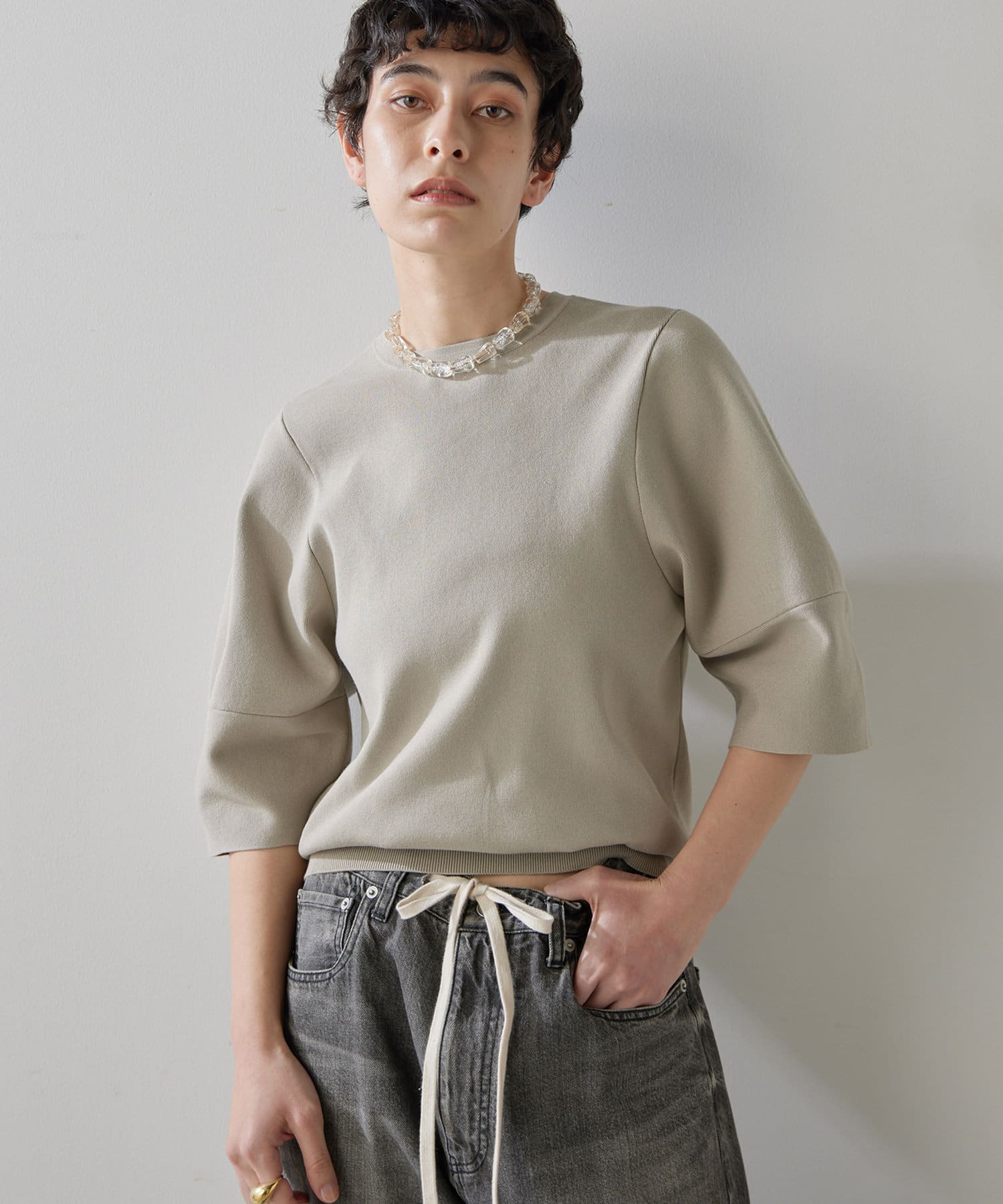 Whim Gazette シルエットスリーブプルオーバー シルエットスリーブプルオーバー | Whim Gazette(ウィム