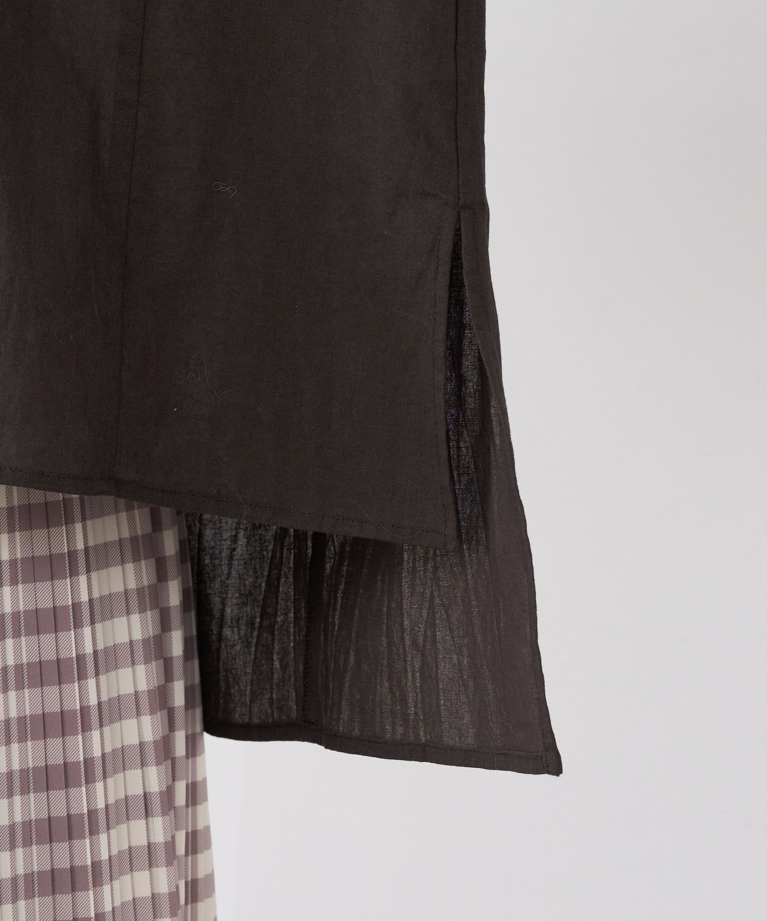 Jena　espace merveilleux(ジェナ　エスパスメルヴェイユ) 袖ギャザー綿麻シャツ