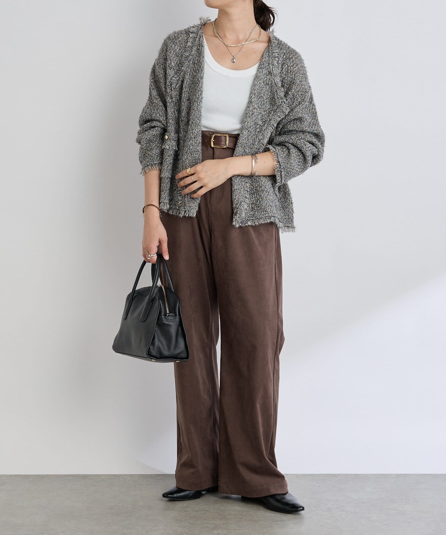 RIVE DROITE(リヴドロワ) 【新色追加】【キレイめにもカジュアルにも】レザーボストン