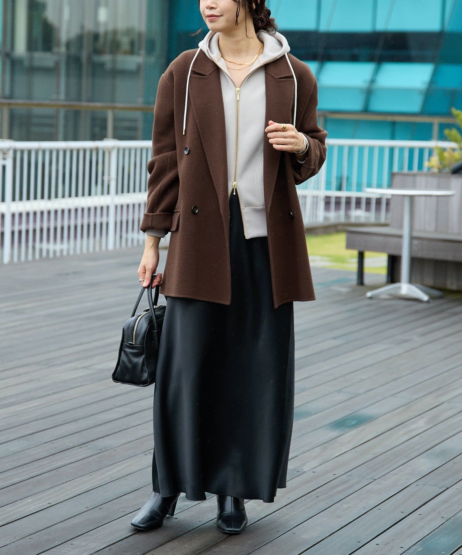 RIVE DROITE(リヴドロワ) 【新色追加】【キレイめにもカジュアルにも】レザーボストン