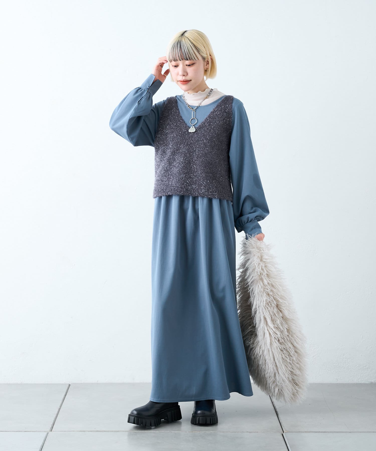 w closet】ラメビスチェ+ワンピースSET | OUTLET(アウトレット