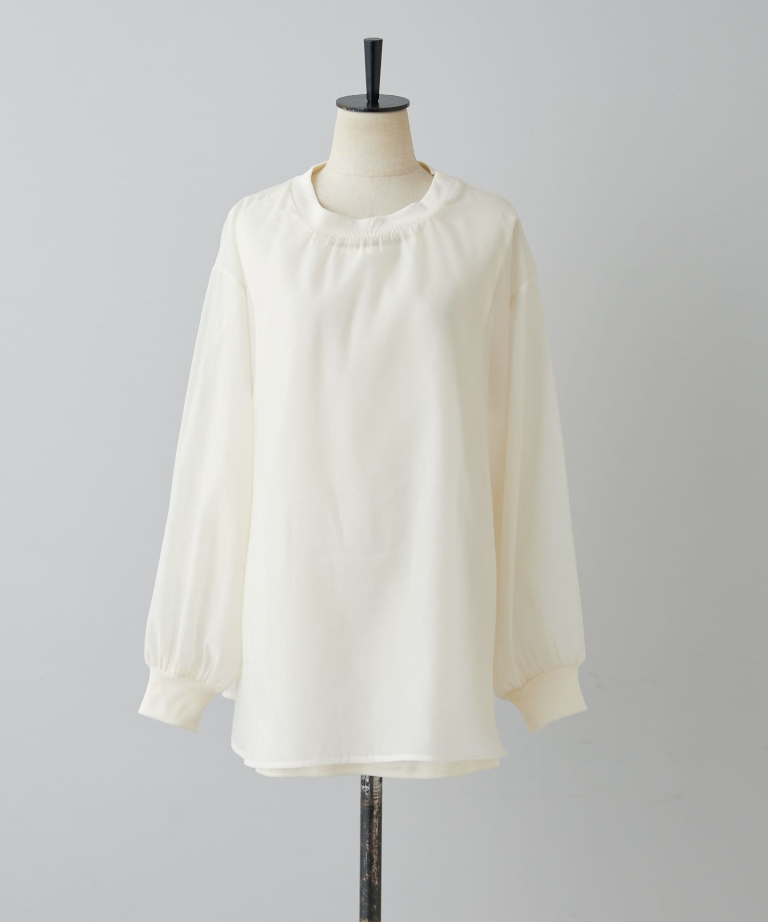 ear PAPILLONNER(イア パピヨネ) 《2点セット》インナー付きシアーブラウス【SUM1 STYLE(スミスタイル)】