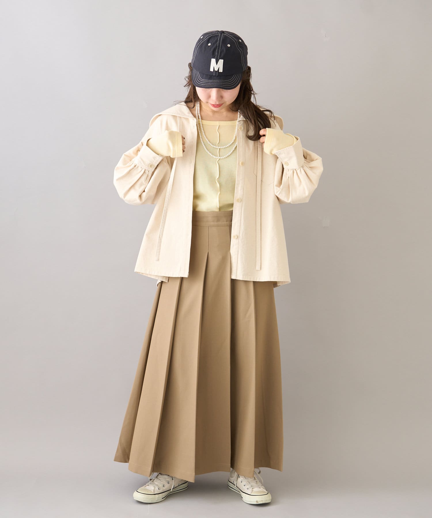 CIAOPANIC TYPY(チャオパニックティピー) 【willow】セーラーカラーボリュームスリーブデニムシャツジャケット