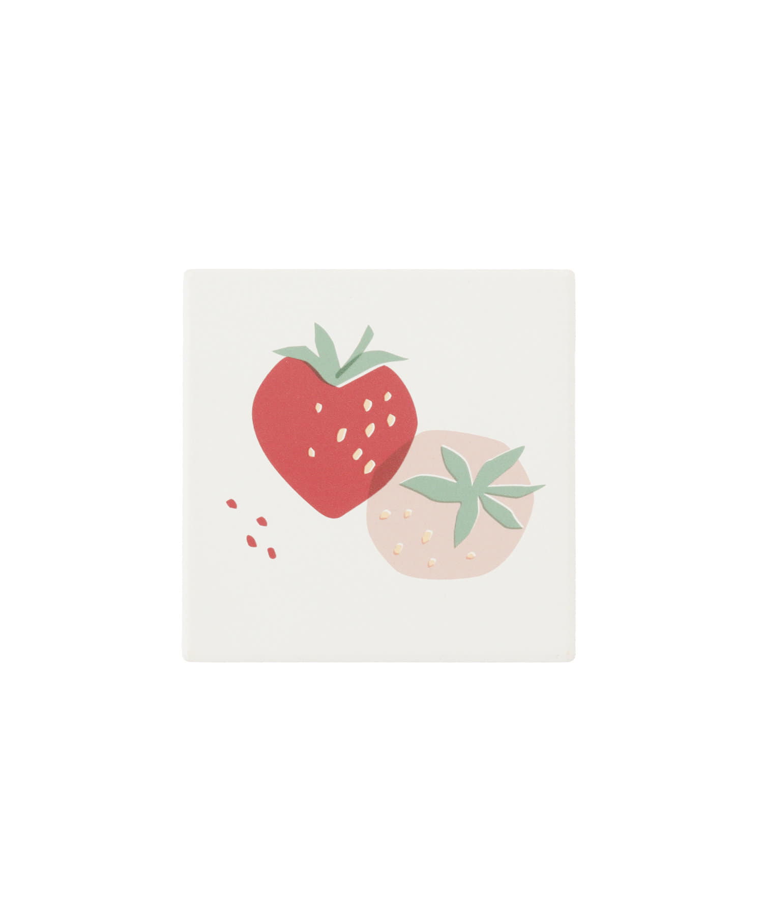 salut!(サリュ) いちごタイル：10×10cm／strawberry