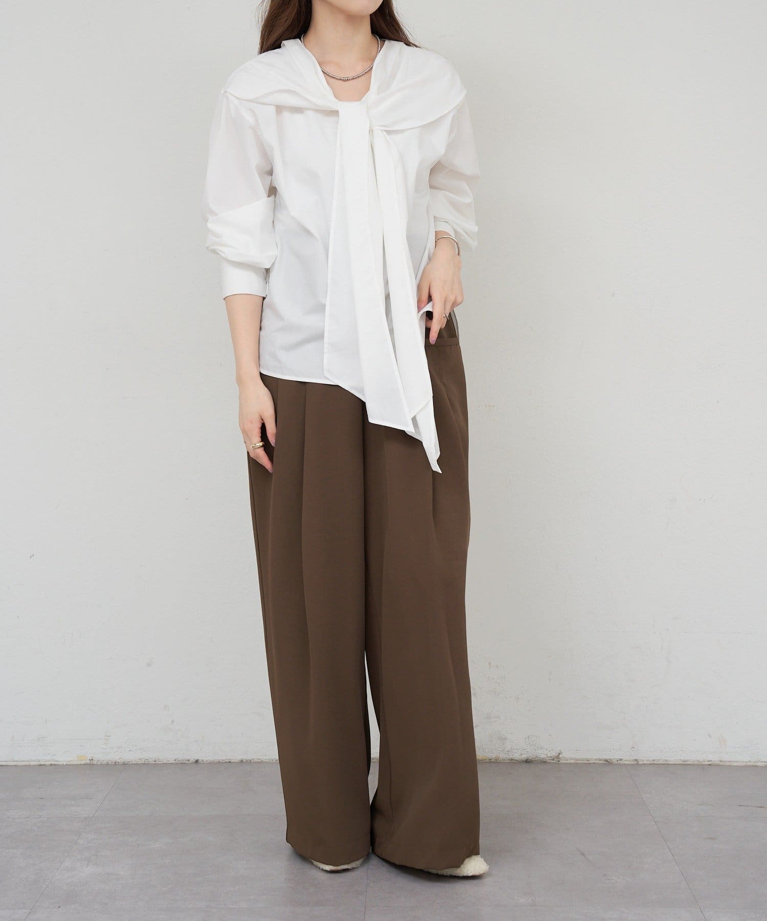 新品【SHENERY（シーナリー）】2WAYボウタイシャツ（ライムグリーン） 新品【SHENERY（シーナリー）】2WAYボウタイシャツ（ライム