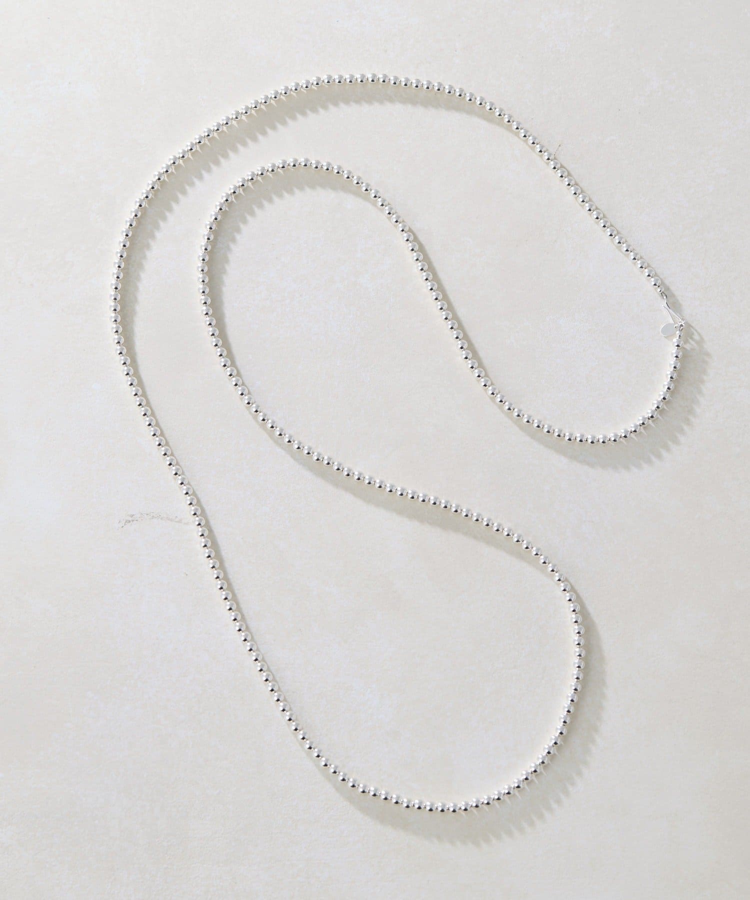 追加/スターリングシルバー》ナバホパール5×125cmネックレス