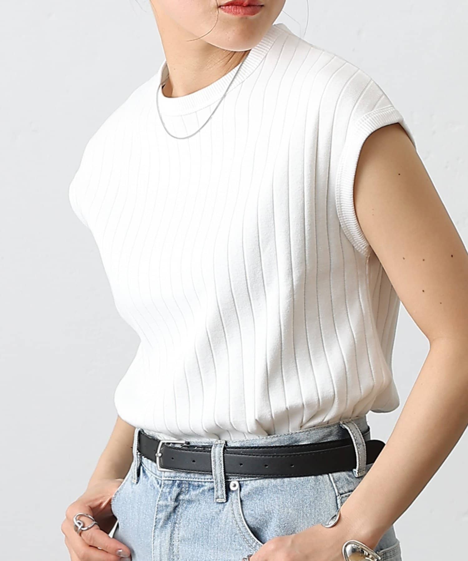 COLONY 2139(コロニー トゥーワンスリーナイン) 【リバイバル】ワイドリブフレンチスリーブTシャツ