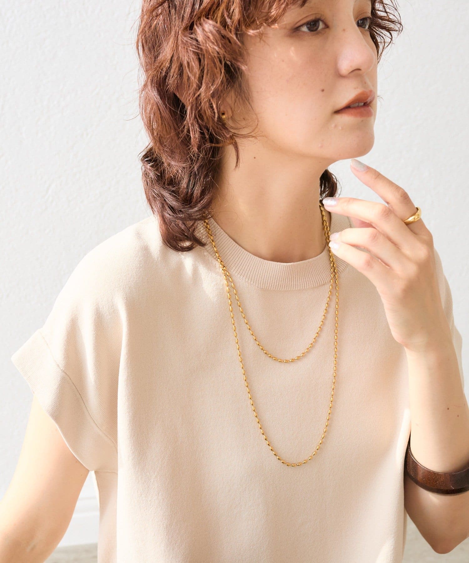 D&G ロング　ネックレス Jewel VOX ネックレス ロングネックレス レディース Y字