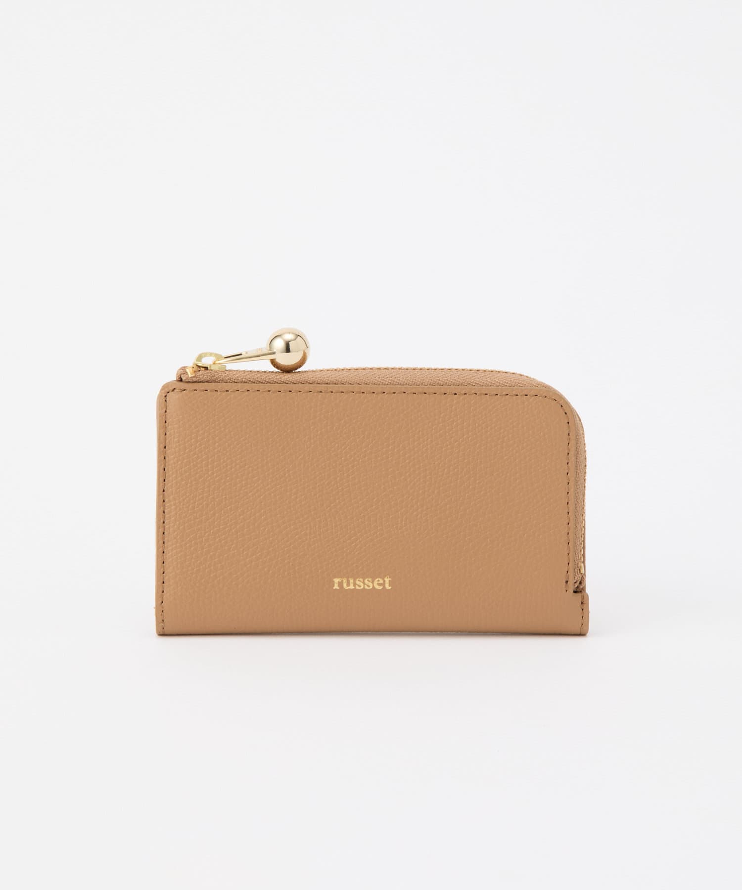 未使用　russet ラシット　レザー二つ折り財布　グレージュ　箱付き 中古・古着通販】russet (ラシット) 2つ折り財布 ベージュ