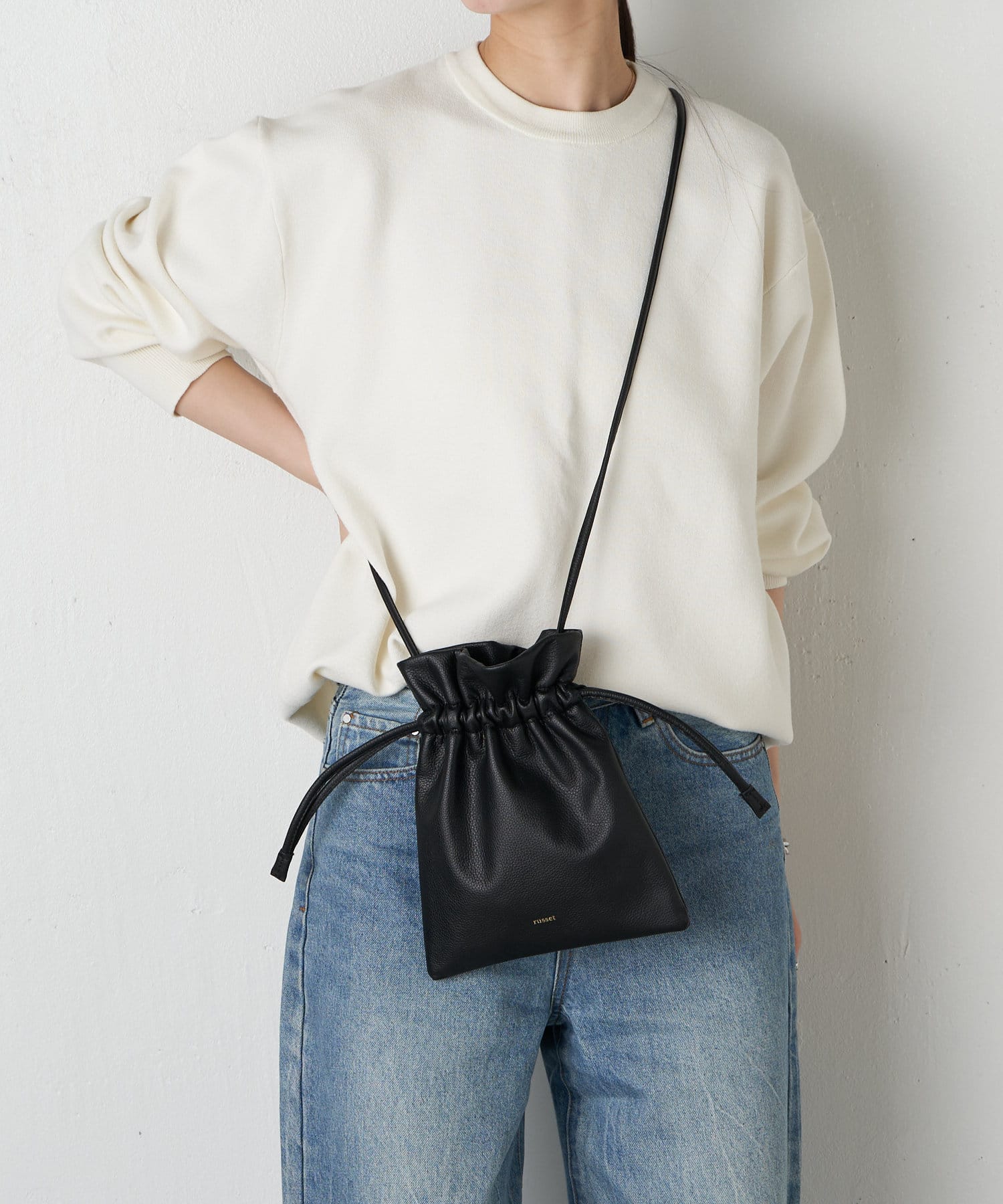 russet(ラシット) 巾着ミニショルダーバッグ