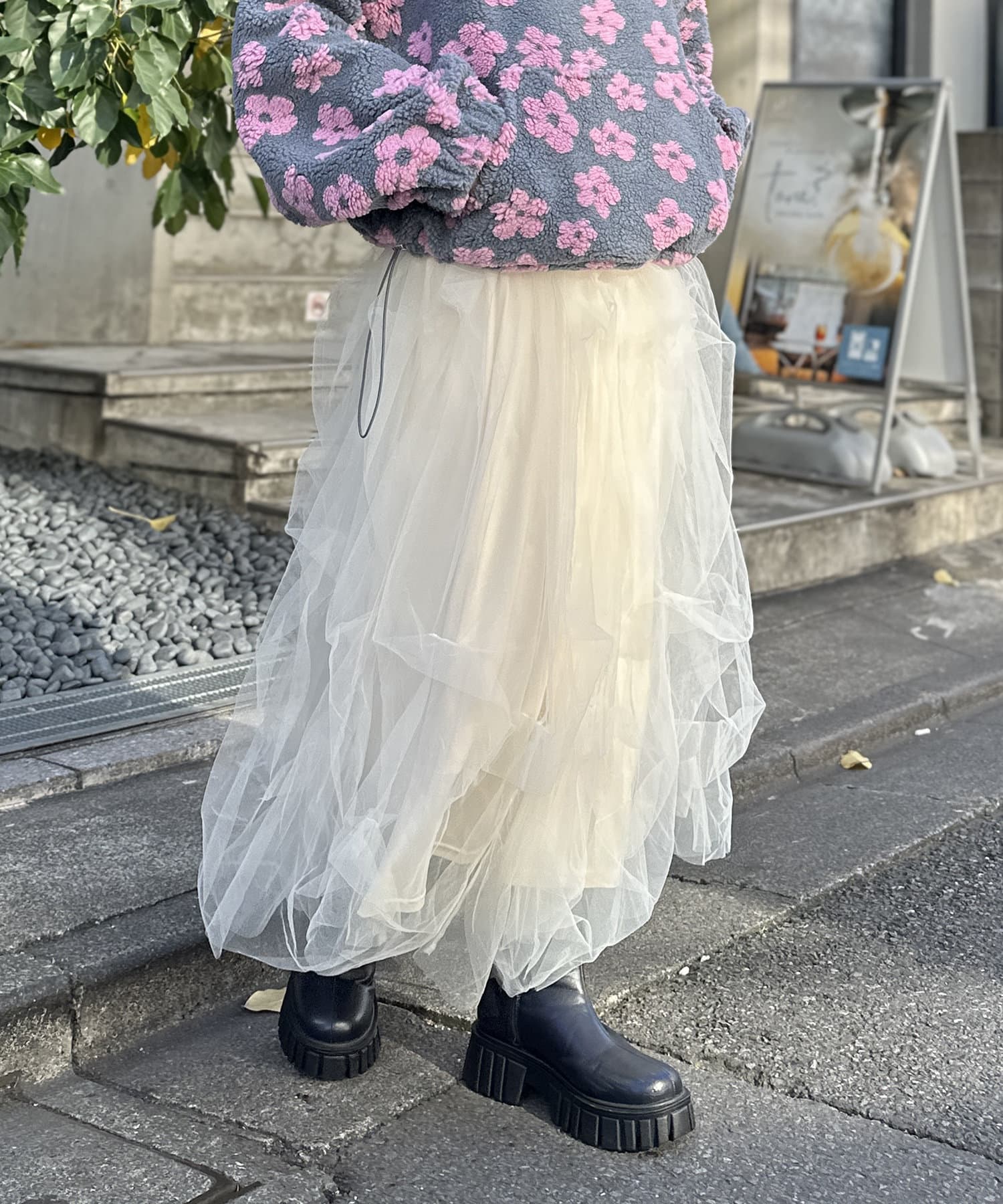 チュールボリュームスカート | w closet(ダブルクローゼット