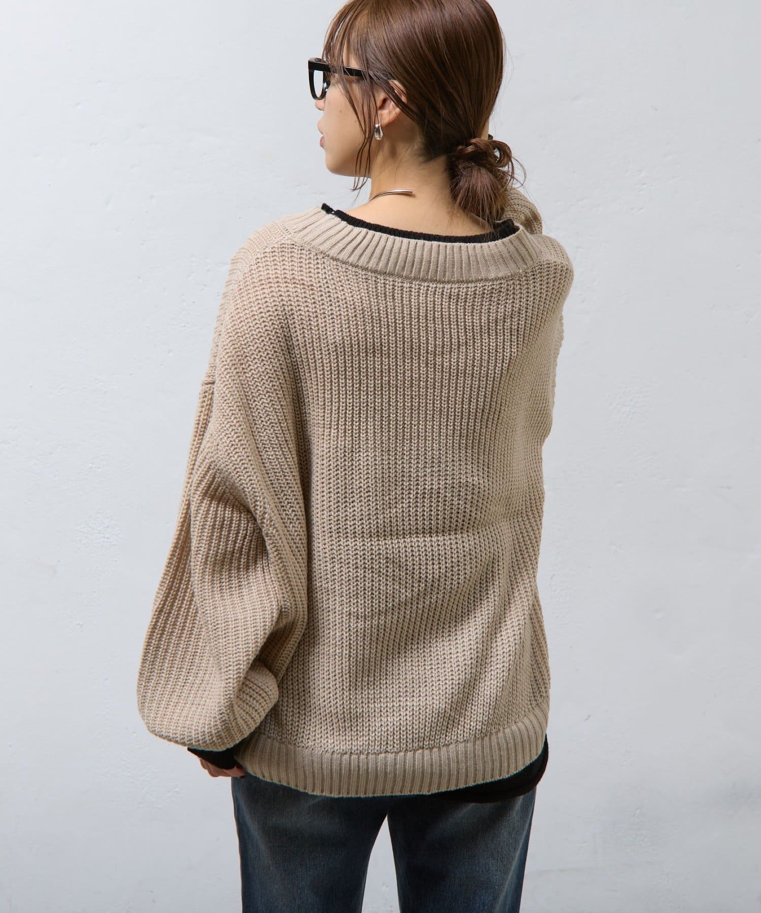 RAMIE PLEATS ブルオーバー　パーカー　ブラウン RAMIE PLEATS ブルオーバー パーカー ブラウン