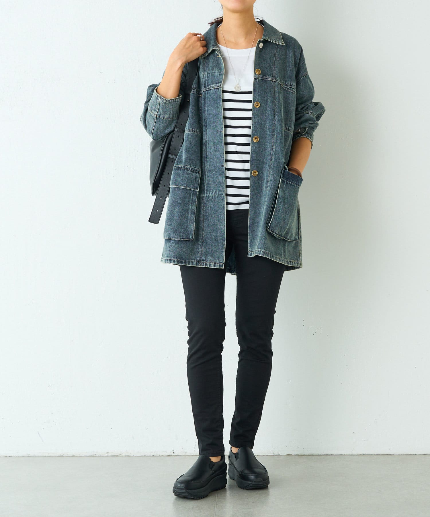 BEARDSELY 【FLIPIER】デニムハオリ 冬バーゲン☆】 BEARDSLEY｜《FRIPIER》デニムハオリ | Rakuten