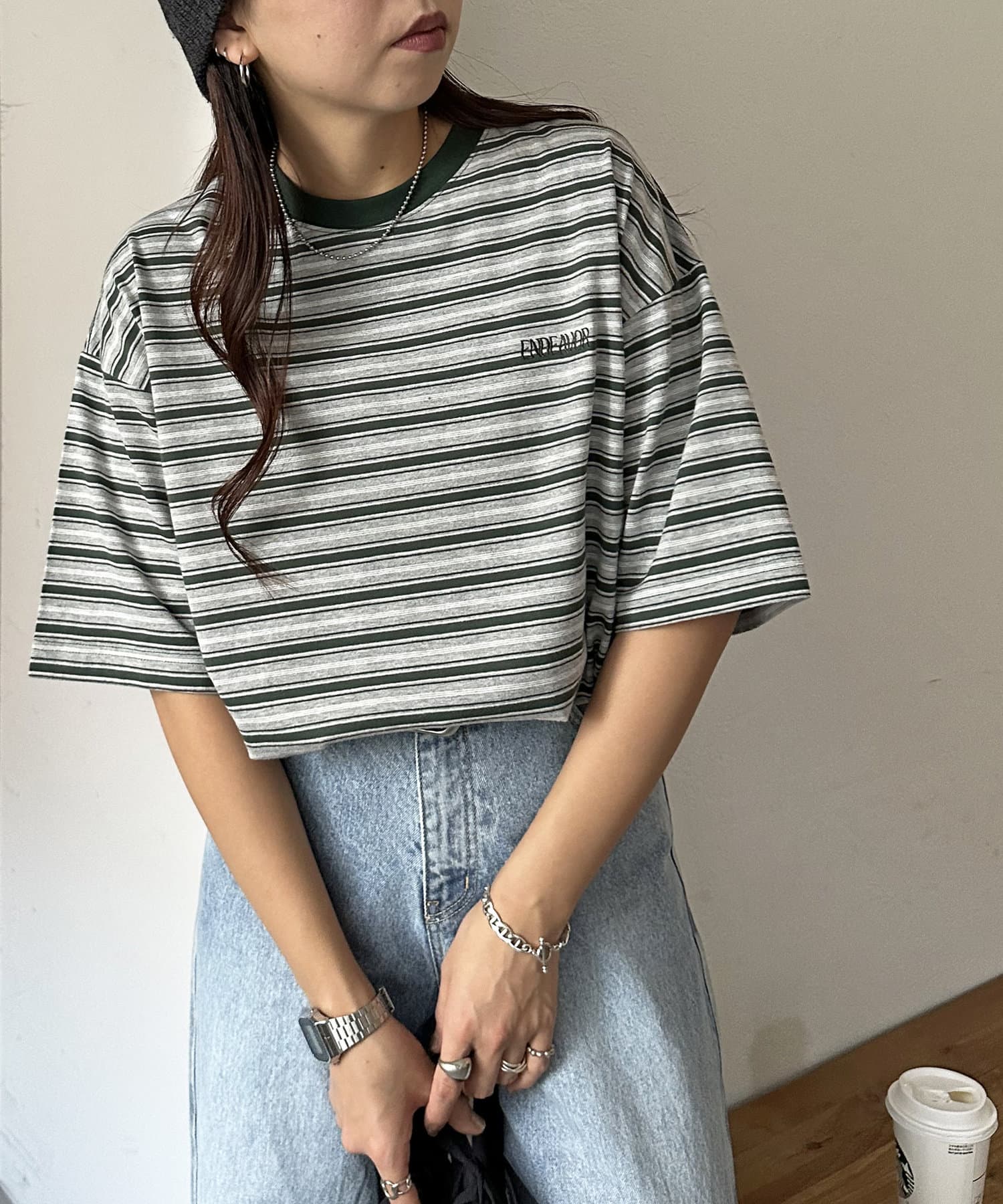 tシャツ ユニセックスワンポイント刺繍ニット レディース メンズ LANTINAM tシャツ ユニセックスワンポイント刺繍ニット