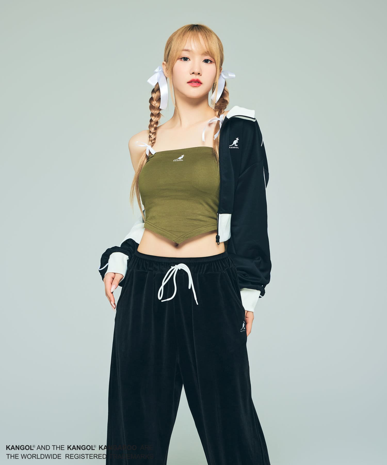 Ciaopanic】【KANGOL/カンゴール】ショート丈トラックジャケット