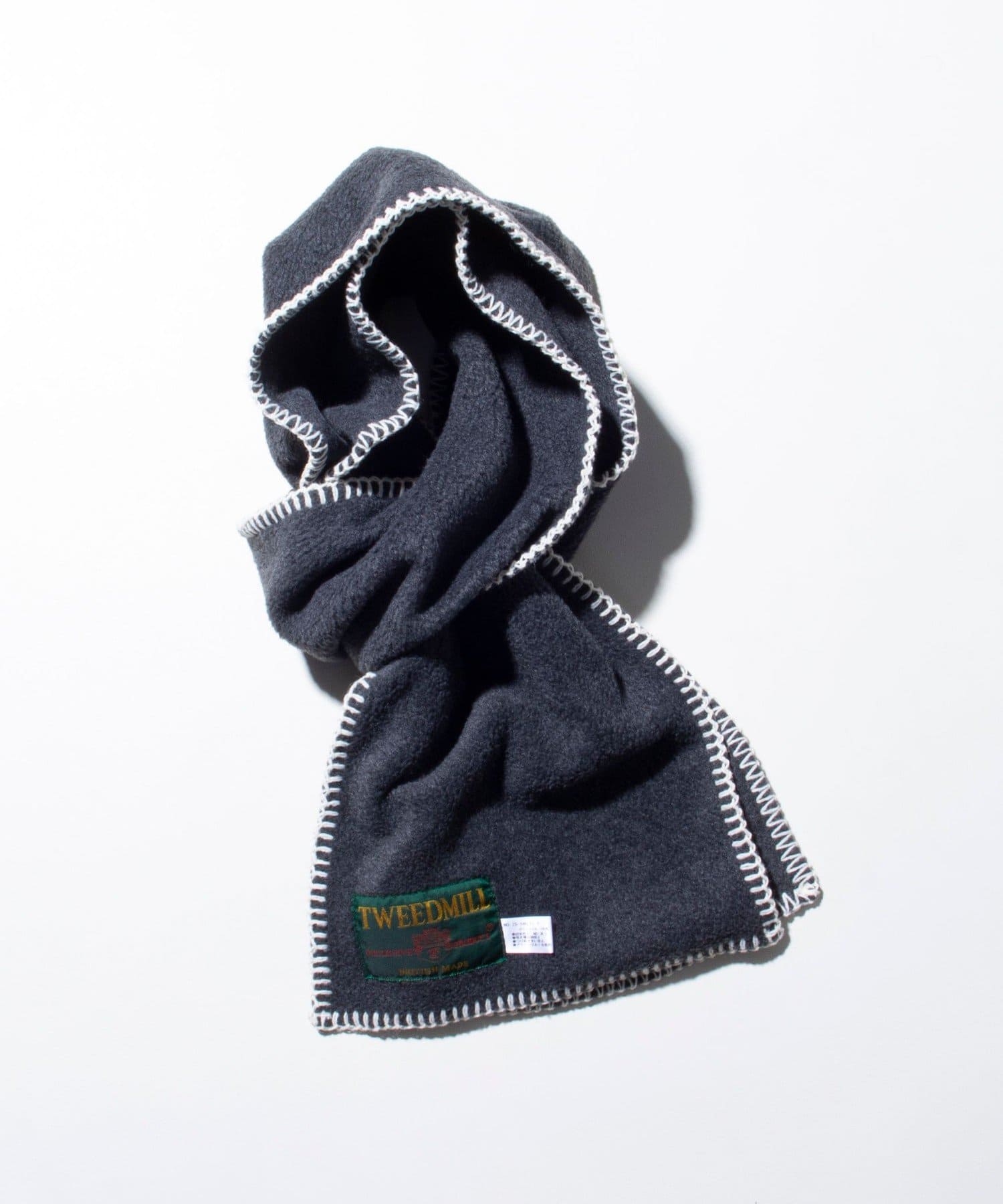 FREDY & GLOSTER(フレディ アンド グロスター) レディース 【TWEED MILL】GLOSTER別注 フリース スカーフ Blanket チャコールグレー