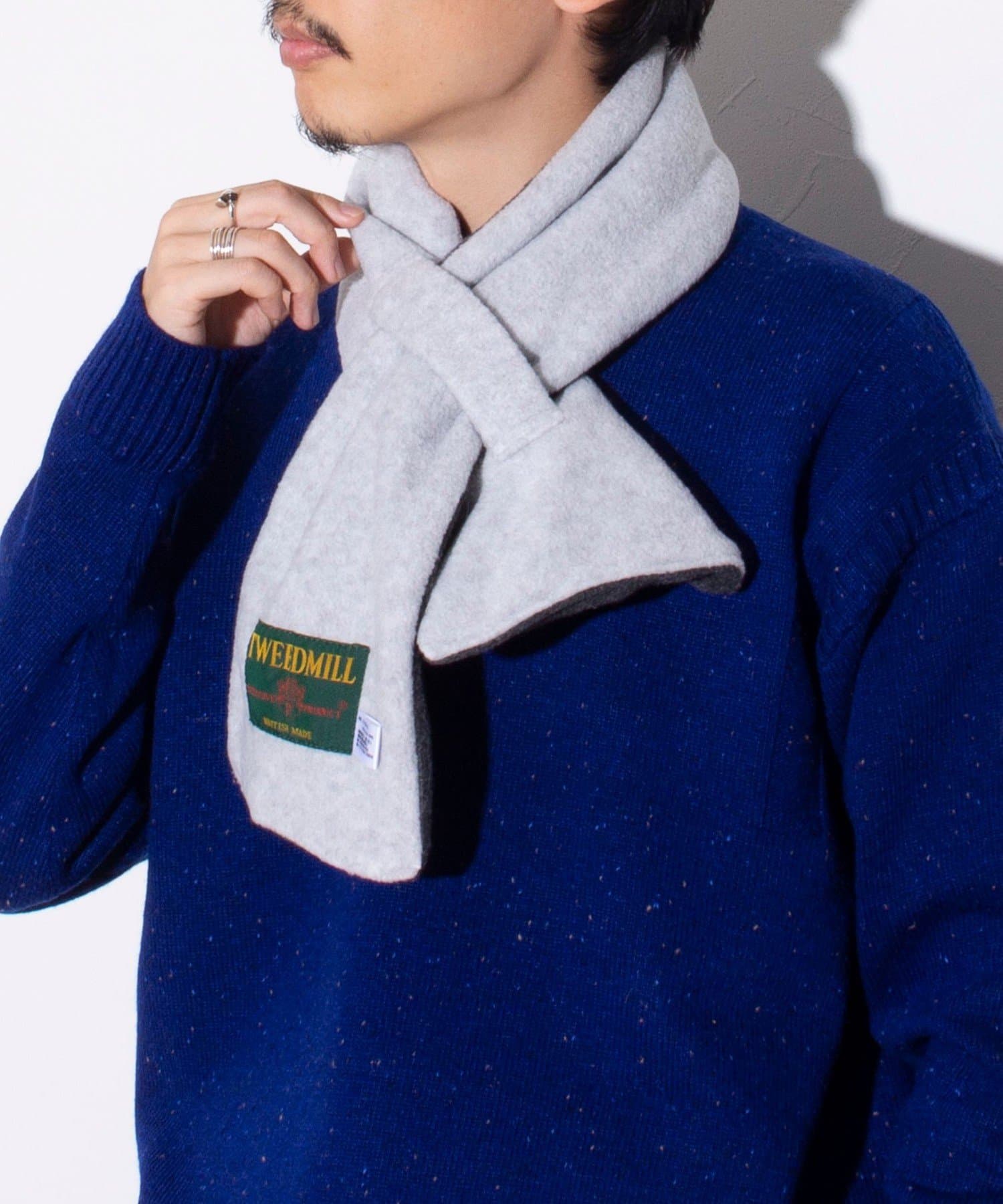 FREDY & GLOSTER(フレディ アンド グロスター) 【TWEED MILL】GLOSTER別注 差し込み フリースマフラー